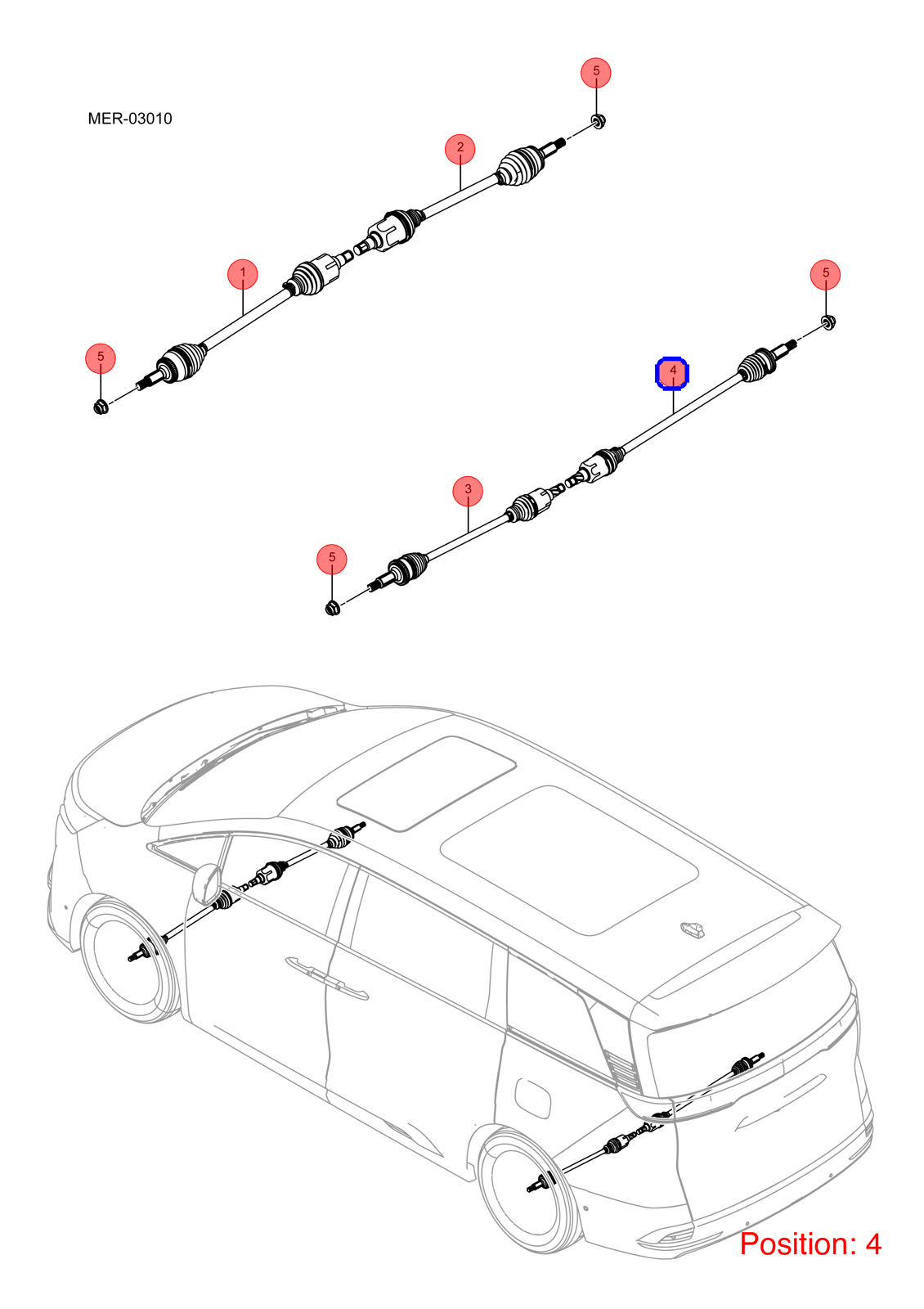 BYD Axle Shaft OEM 1339176300 MRHC2201020A FOR DENZA 1339176300-BYD_OEM