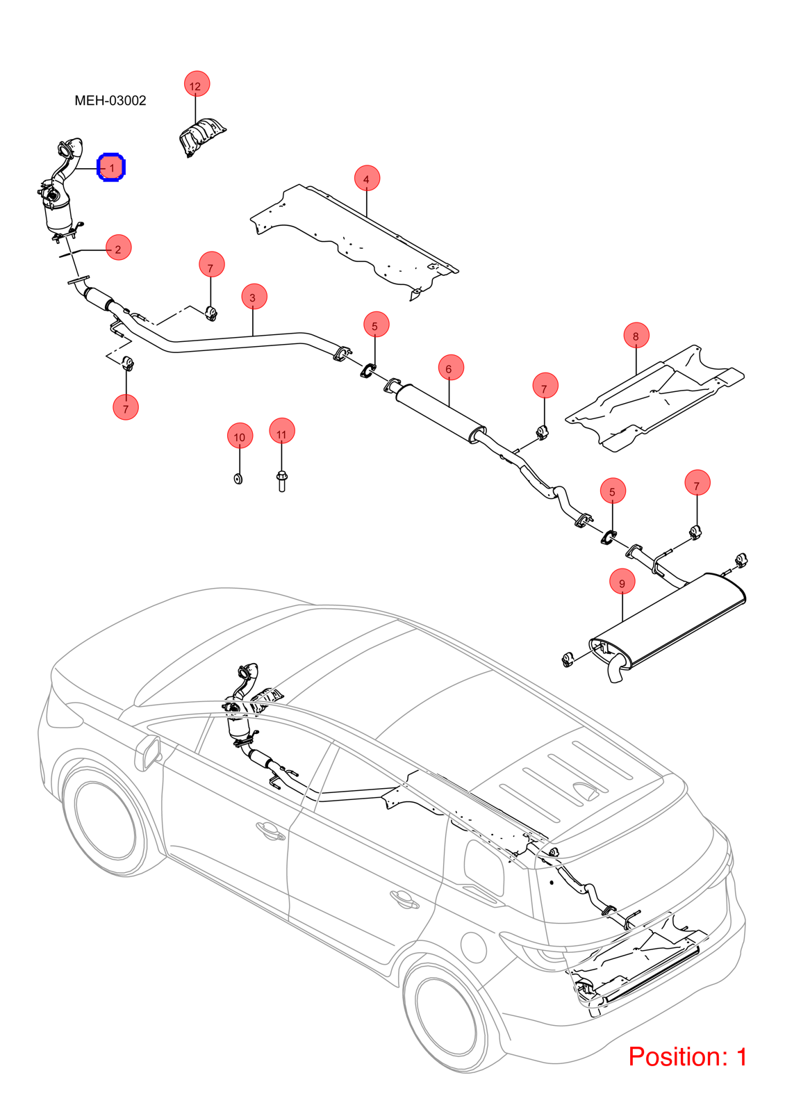 BYD Three-way catalytic converter OEM 1339622600 HA2HE1203050A FOR KING Chazor Seal5 Destroyer 1339622600-BYD_OEM