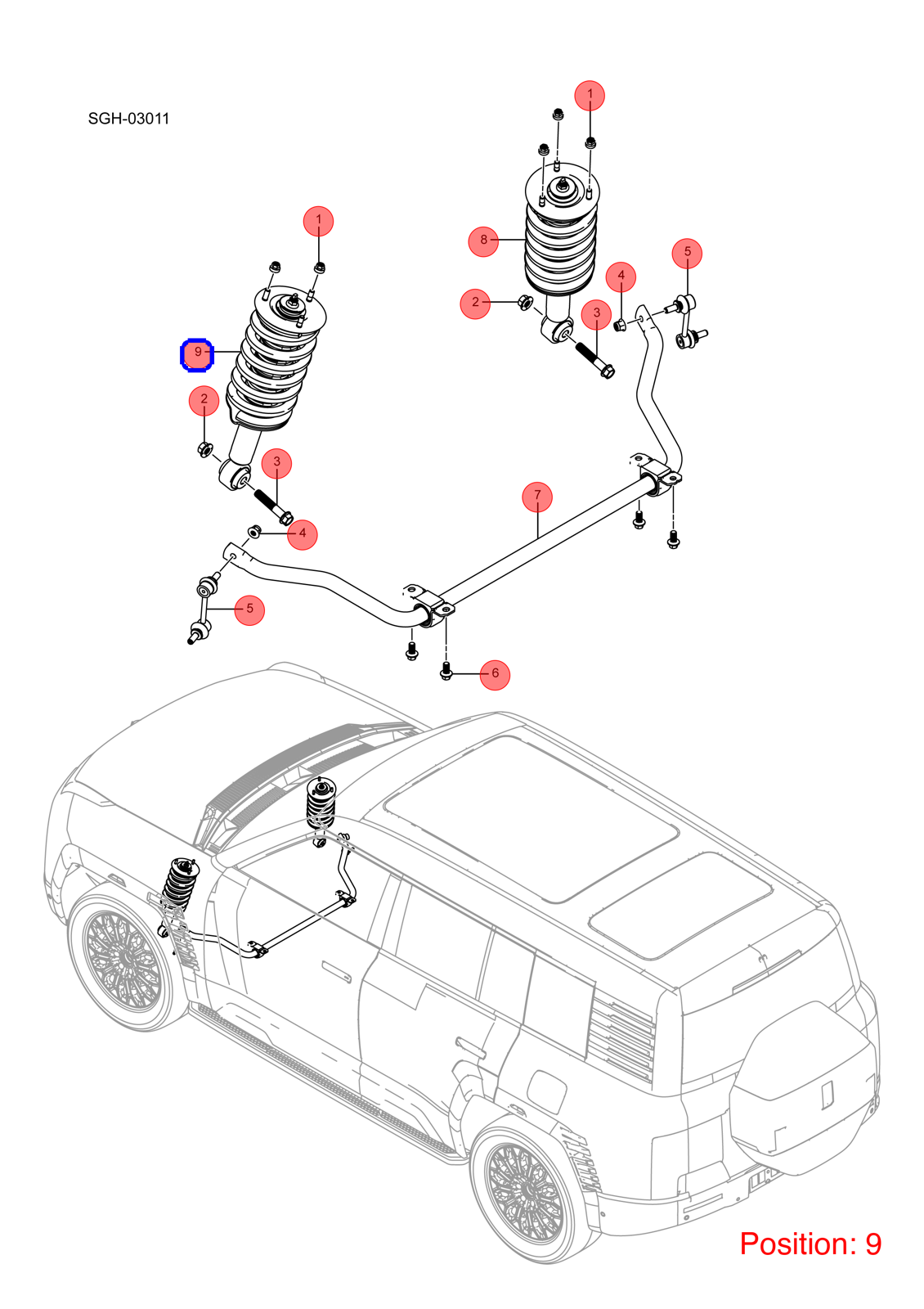 BYD Shock absorber OEM 1339786700 SGHA2905010 FOR YANGWANG 1339786700-BYD_OEM