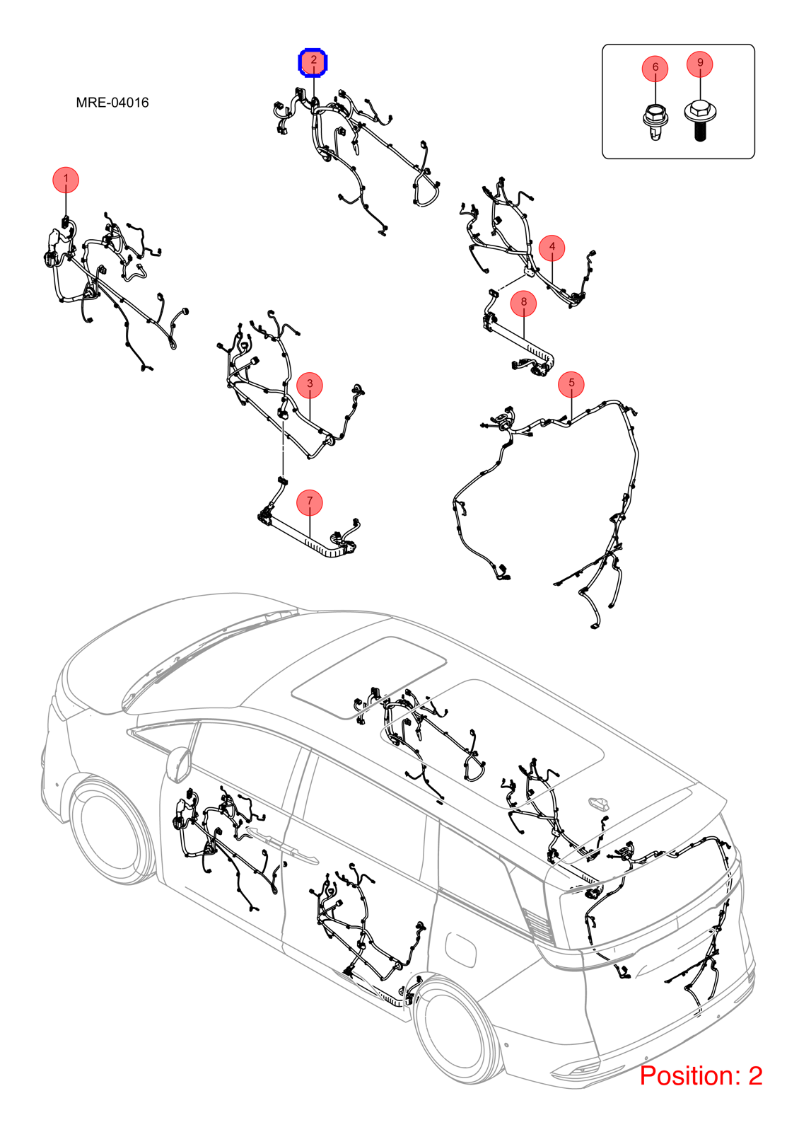 BYD Door wiring harness OEM 1340801900 MREB4002200A FOR DENZA 1340801900-BYD_OEM