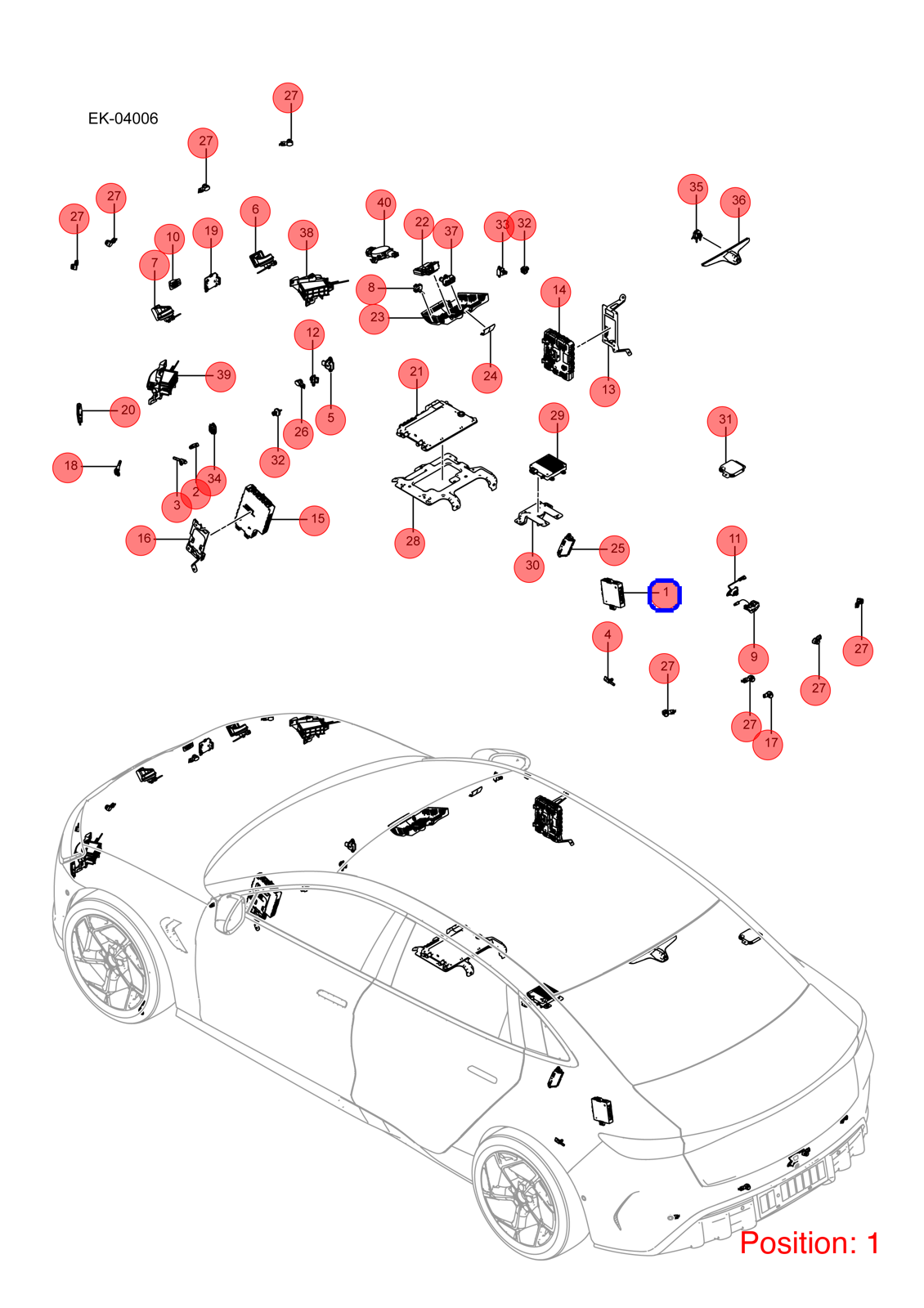 BYD Body Control Module OEM 1341544000 EKEB3622400D FOR Seal 1341544000-BYD_OEM