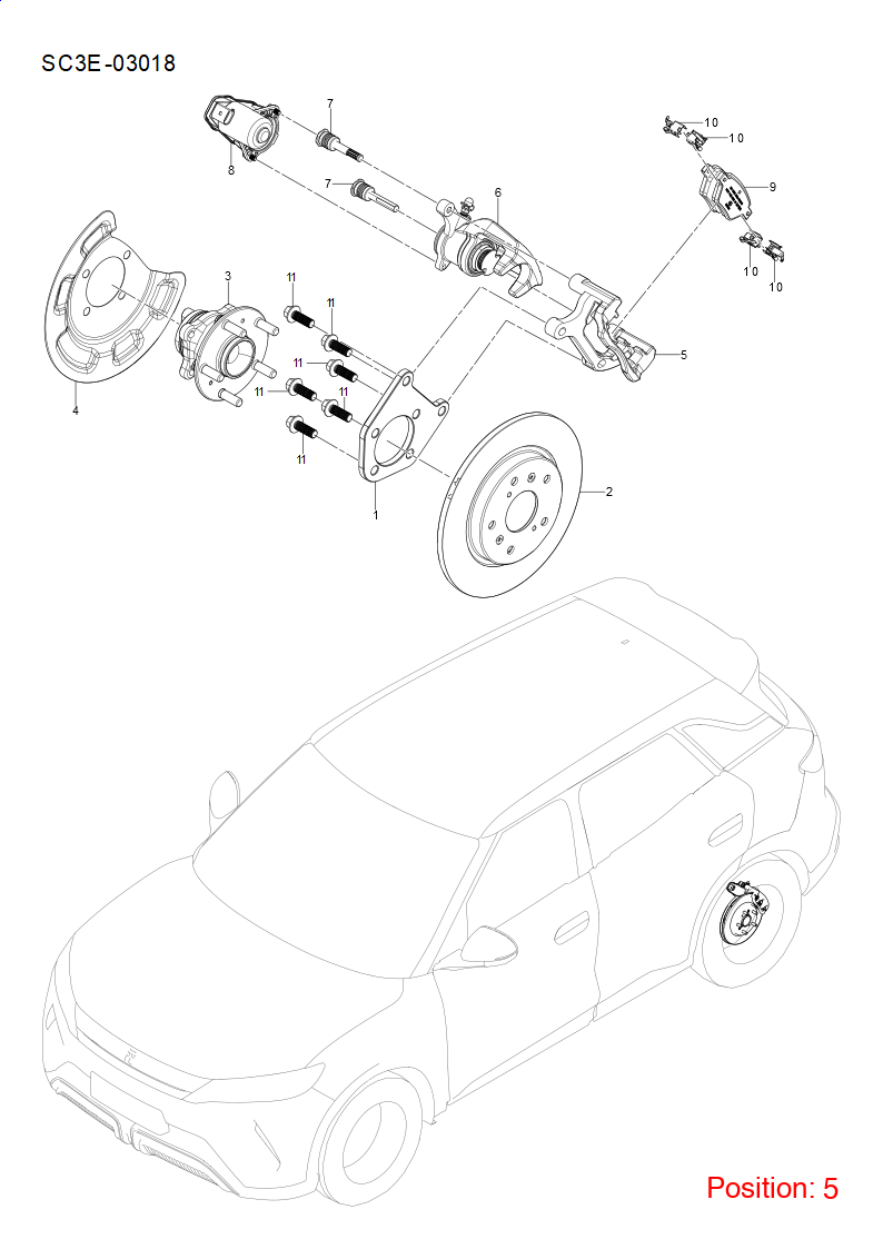 BYD Brake caliper bracket OEM 1341786200 EM2E3502620 FOR Dolphin 1341786200-BYD_OEM