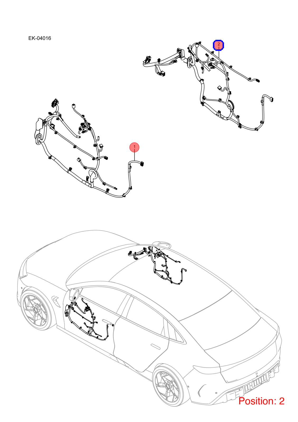 BYD Door wiring harness OEM 1342207800 EKEA4002200A FOR Seal 1342207800-BYD_OEM