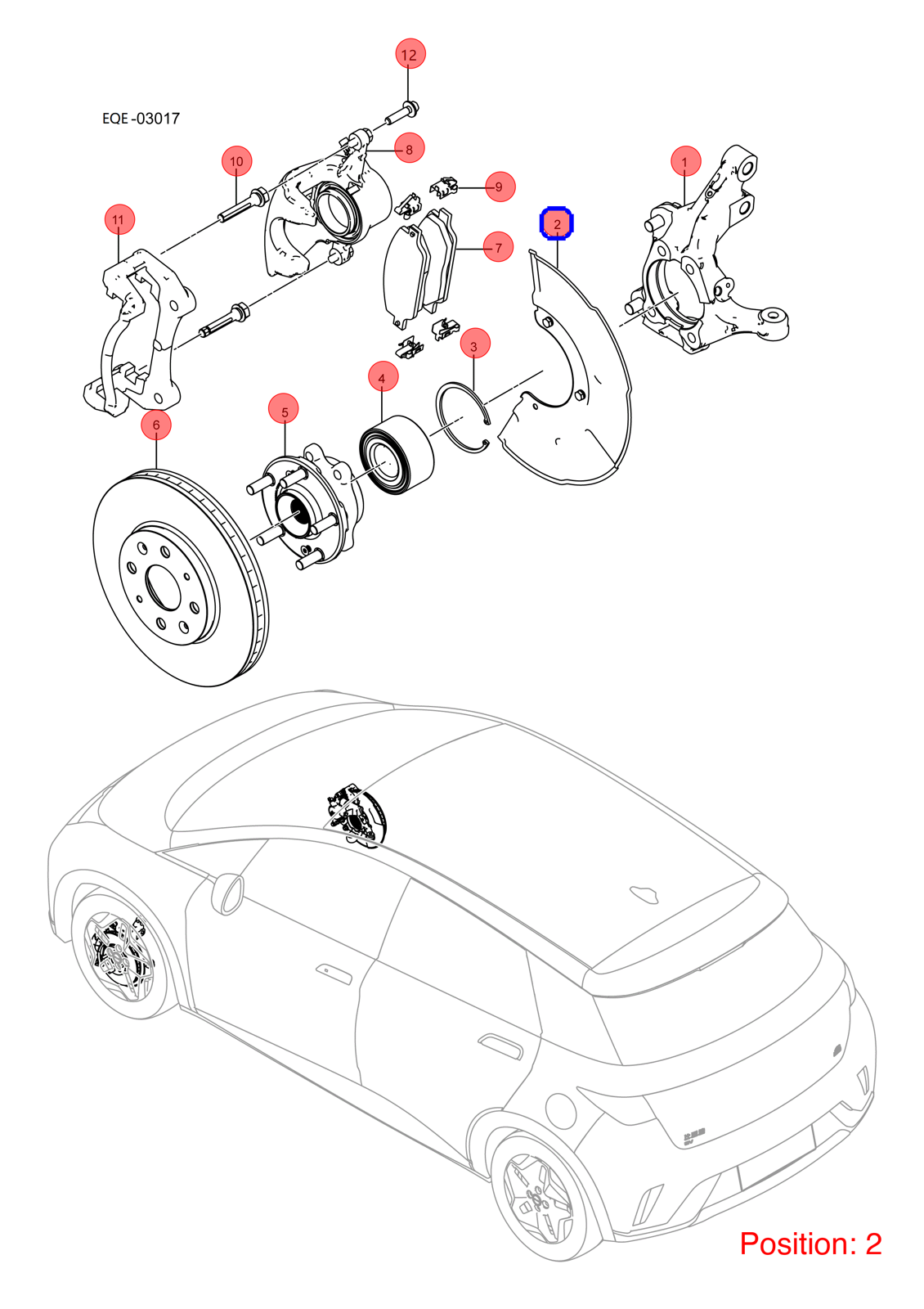 BYD Brake disc OEM 1342346700 EM2E3501011 FOR Dolphin 1342346700-BYD_OEM