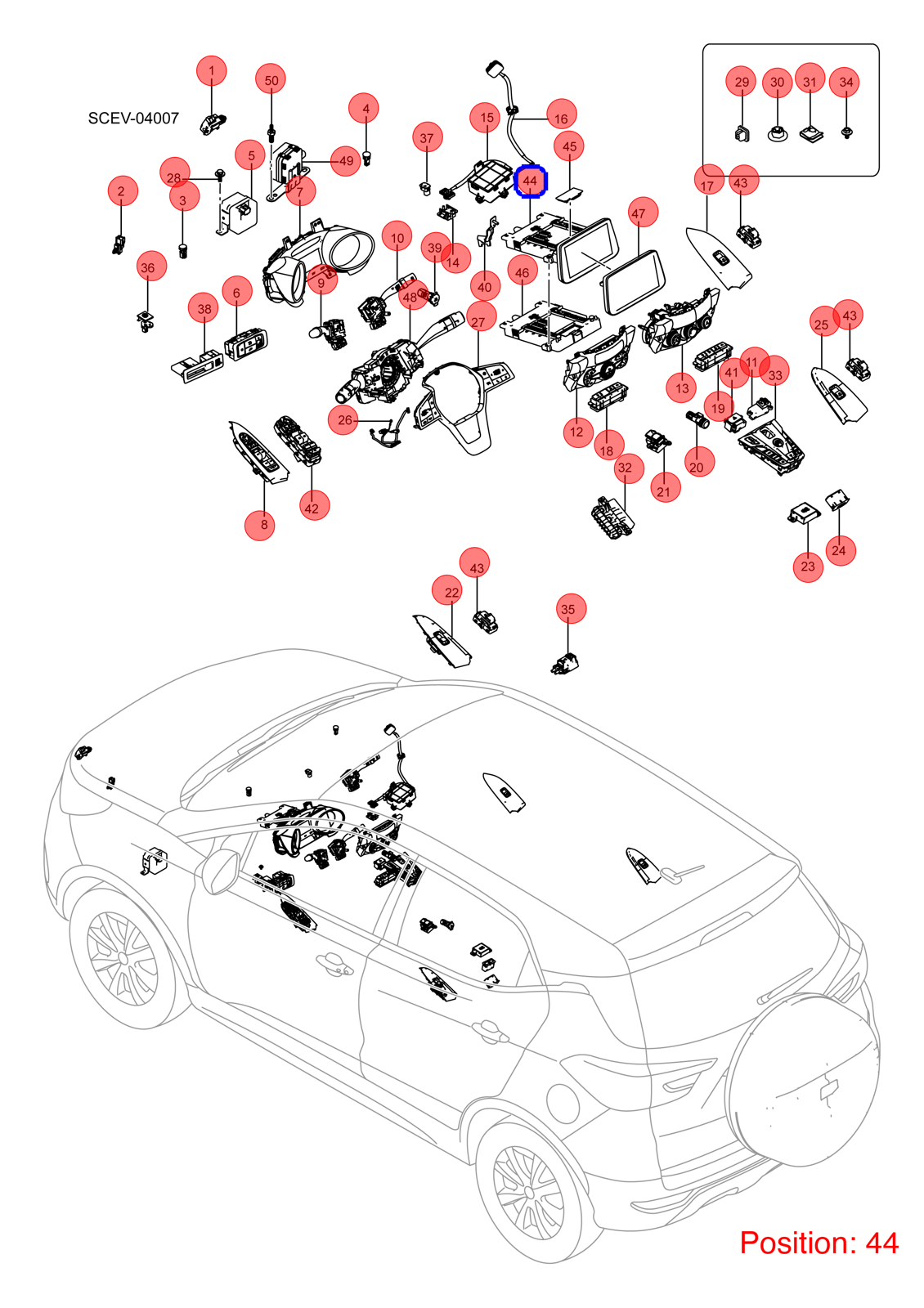 BYD Body Control Module OEM 1342431900 SCED3622100MD1 FOR Atto3 Yuan 1342431900-BYD_OEM