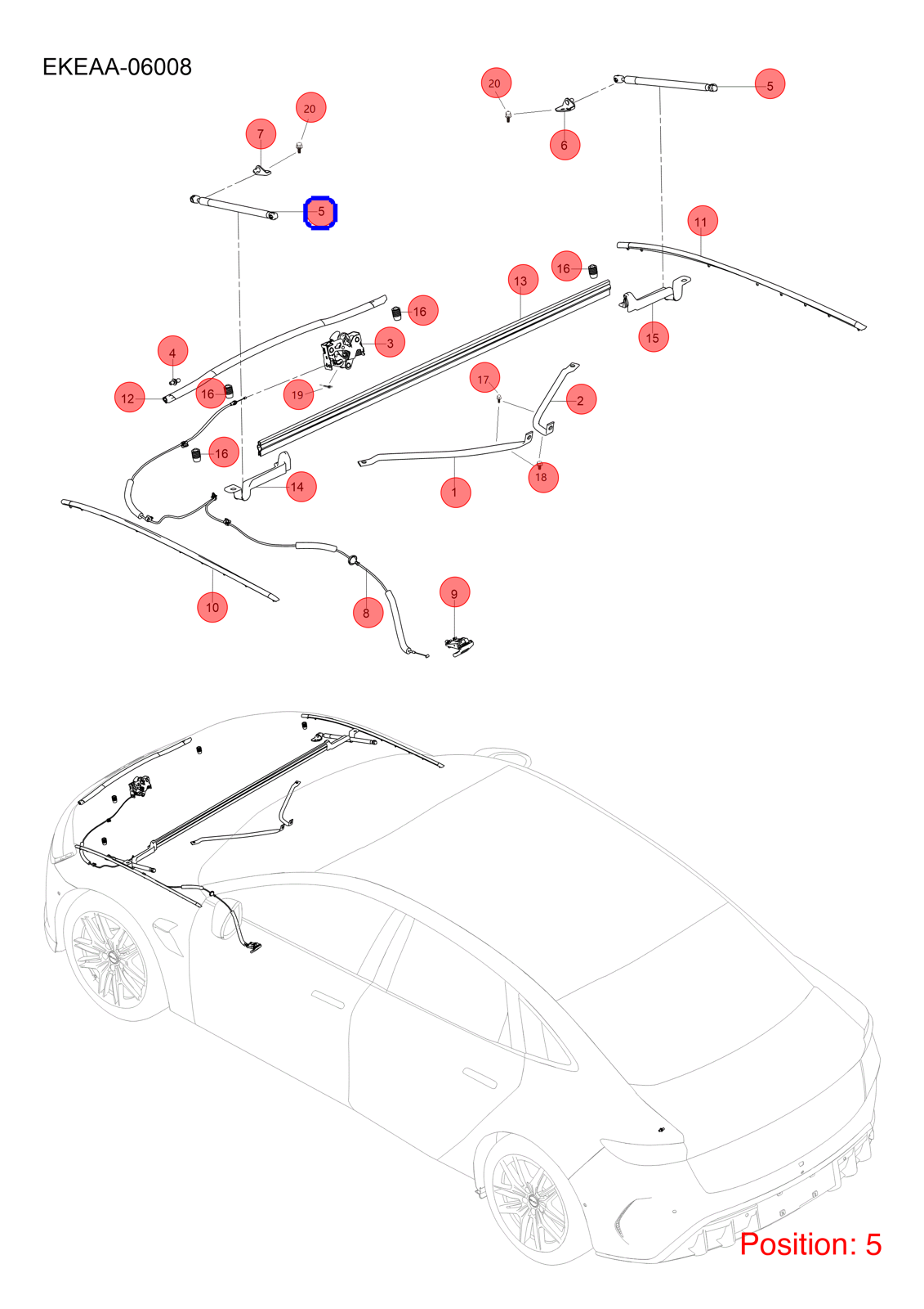 BYD Hood Lift Support OEM 1342723300 EKEA8402911 FOR Seal 1342723300-BYD_OEM
