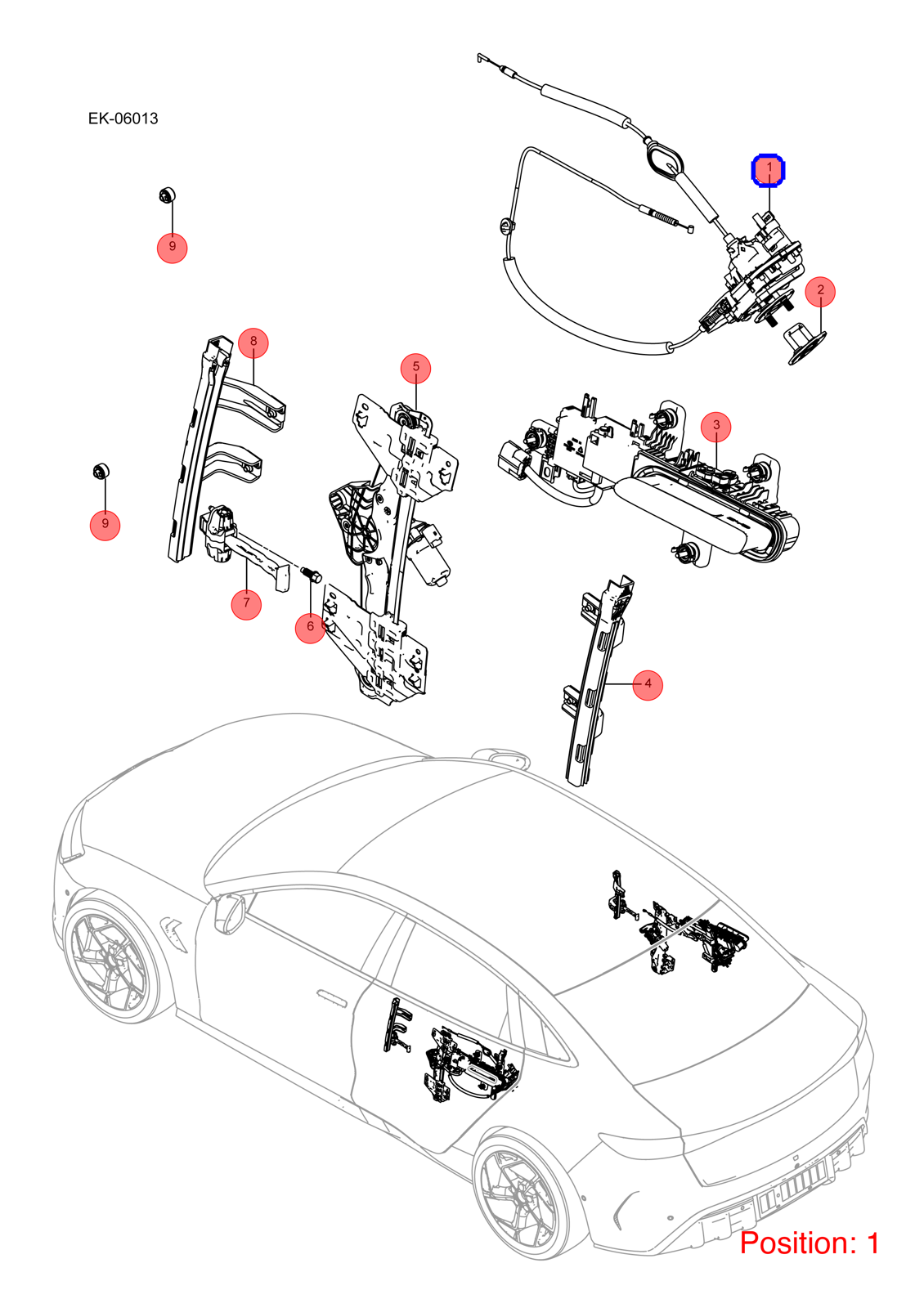 BYD Door Lock OEM 1342944000 EKEA6205200A FOR Seal 1342944000-BYD_OEM