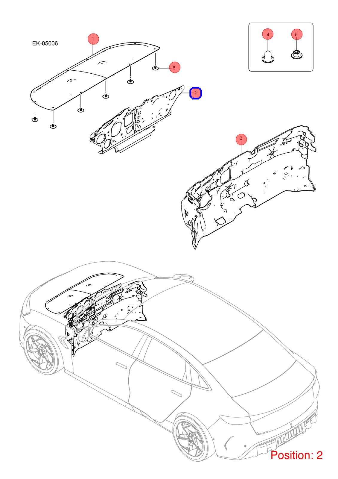 BYD Firewall insulation cotton OEM 1343113200 EKEA5310021 FOR Seal 1343113200-BYD_OEM