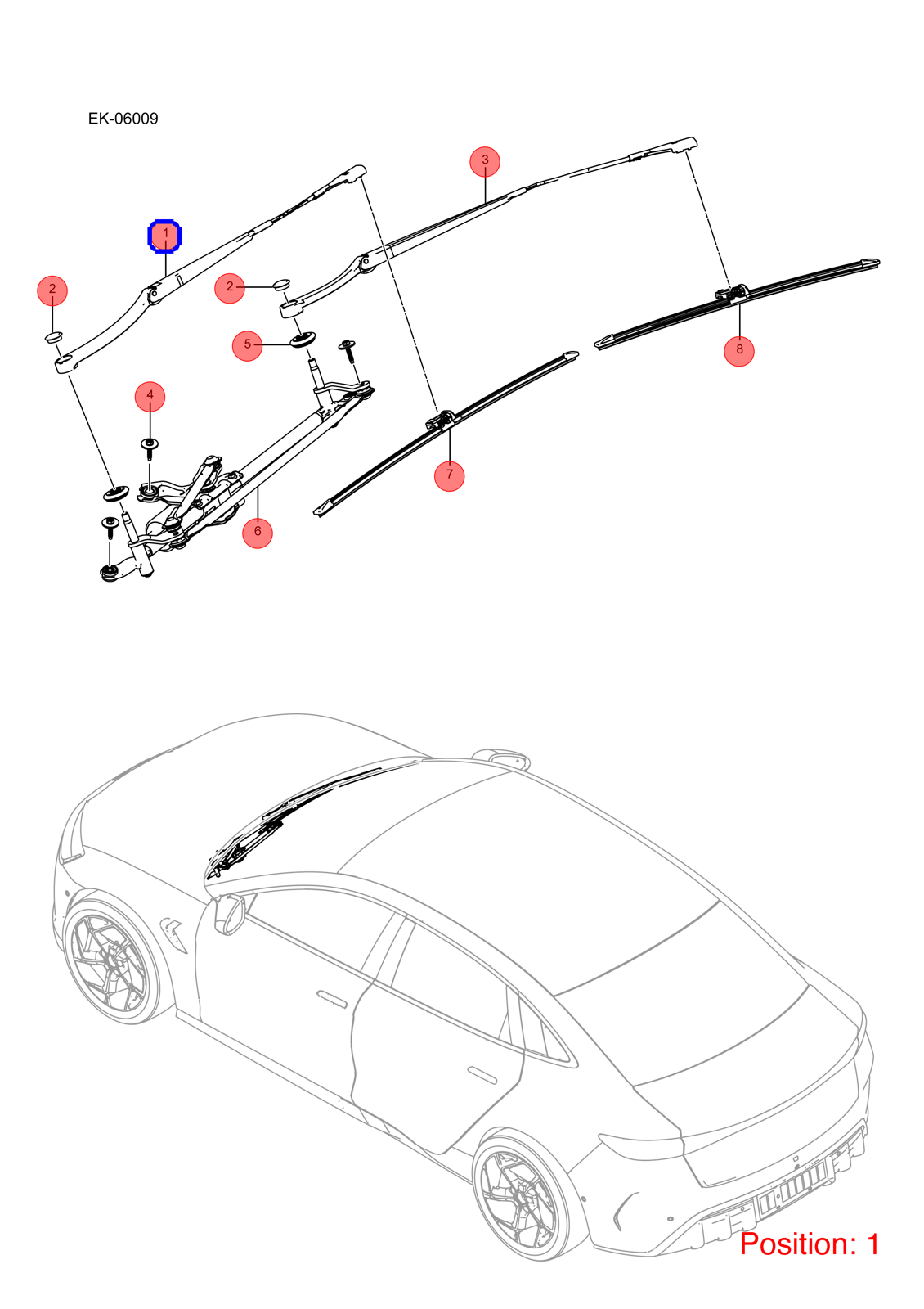 BYD Wiper arm OEM 1343115600 EKEA5205120 FOR Seal 1343115600-BYD_OEM