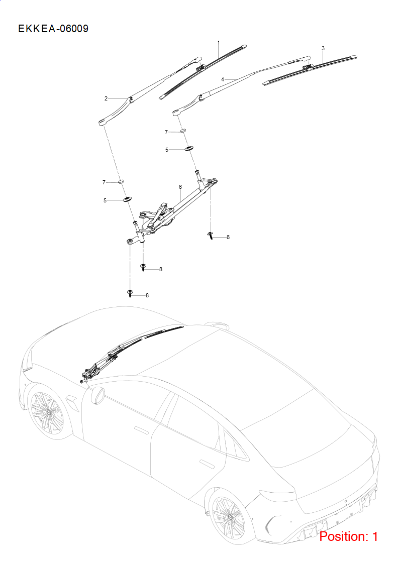 BYD Wiper blade OEM 1343115800 EKEA5205110 FOR Seal 1343115800-BYD_OEM