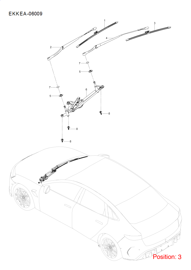 BYD Wiper blade OEM 1343115900 EKEA5205210 FOR Seal 1343115900-BYD_OEM