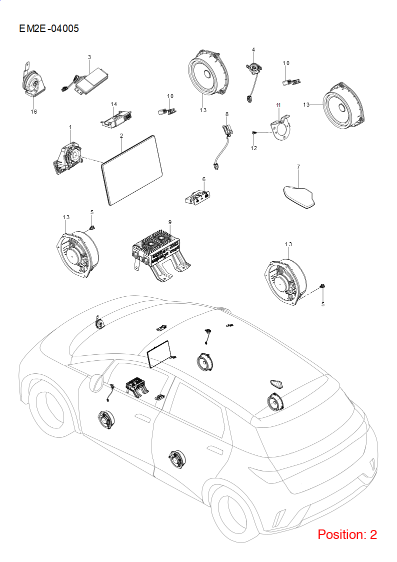 BYD Central display OEM 1344199500 EM2EJ7924100L FOR Dolphin 1344199500-BYD_OEM