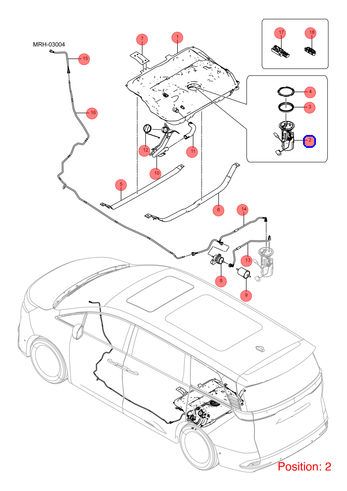 BYD Fuel pump assembly OEM 1344448800 MRHB1106010 FOR DENZA 1344448800-BYD_OEM