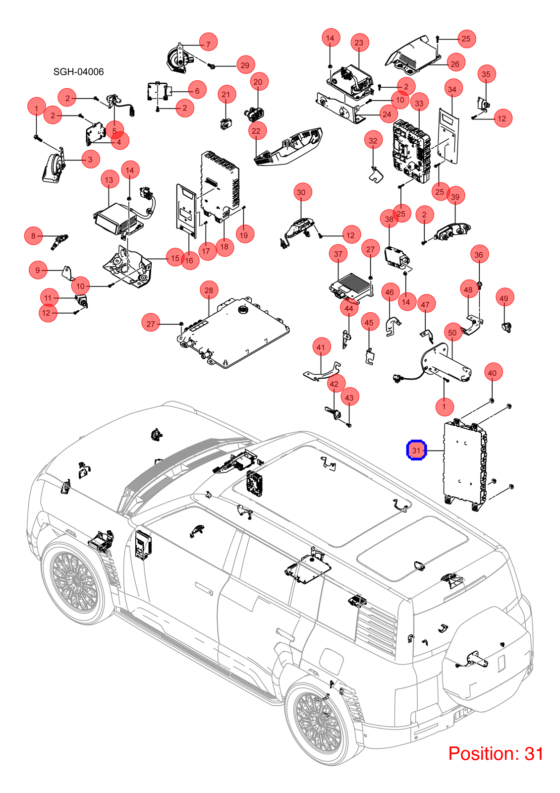 BYD Body Control Module OEM 1345613600 SGEA3622400AU3 FOR YANGWANG 1345613600-BYD_OEM