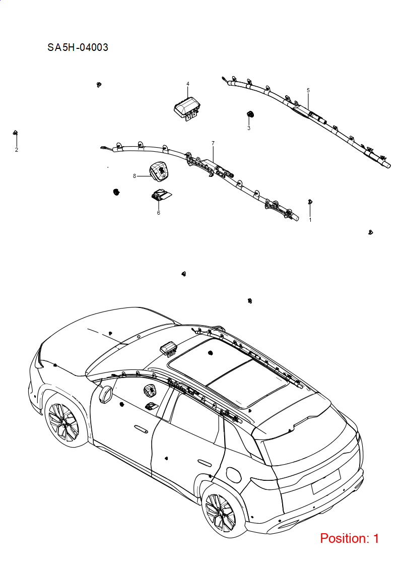 BYD Collision sensor OEM 1347314300 MRHB3658500 FOR DENZA YANGWANG 1347314300-BYD_OEM