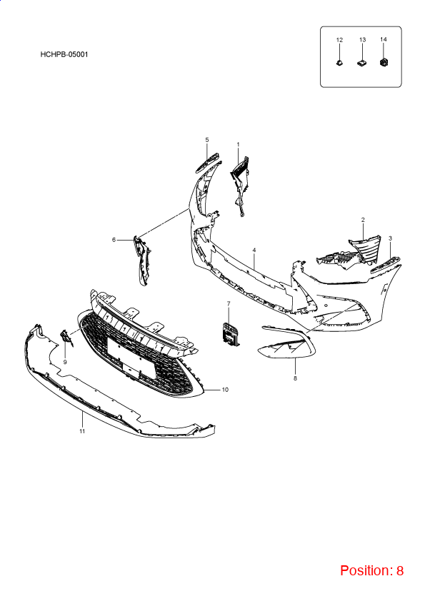 BYD Bumper Trim OEM 1347783800 HCEF2803271 FOR Han 1347783800-BYD_OEM
