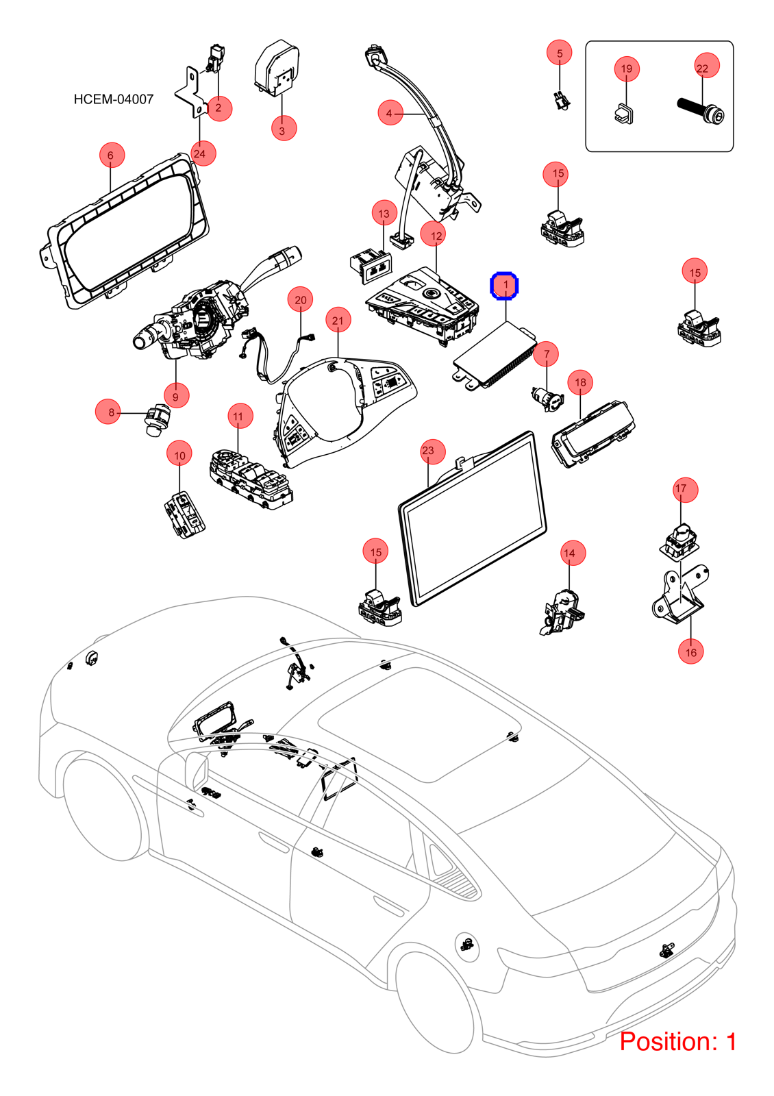 BYD Wireless charger OEM 1348728700 HCHM3725200 FOR Han 1348728700-BYD_OEM