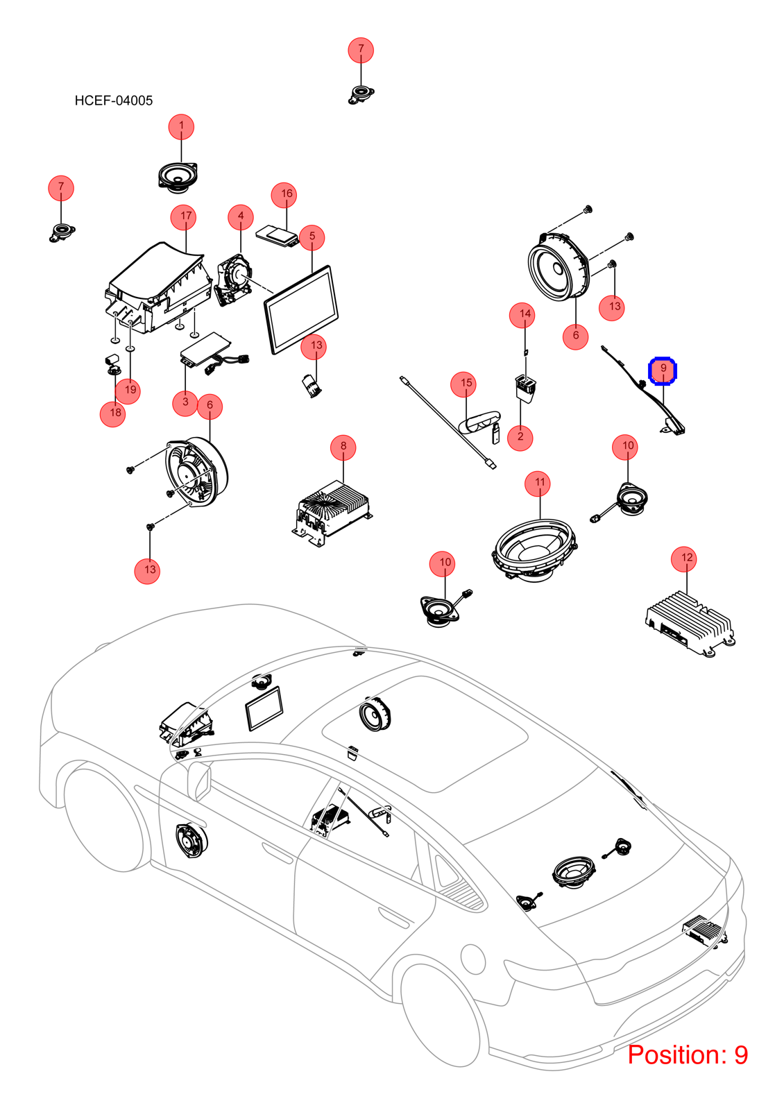 BYD Signal amplifier OEM 1349034000 EKEA7903100 FOR Han Seal 1349034000-BYD_OEM