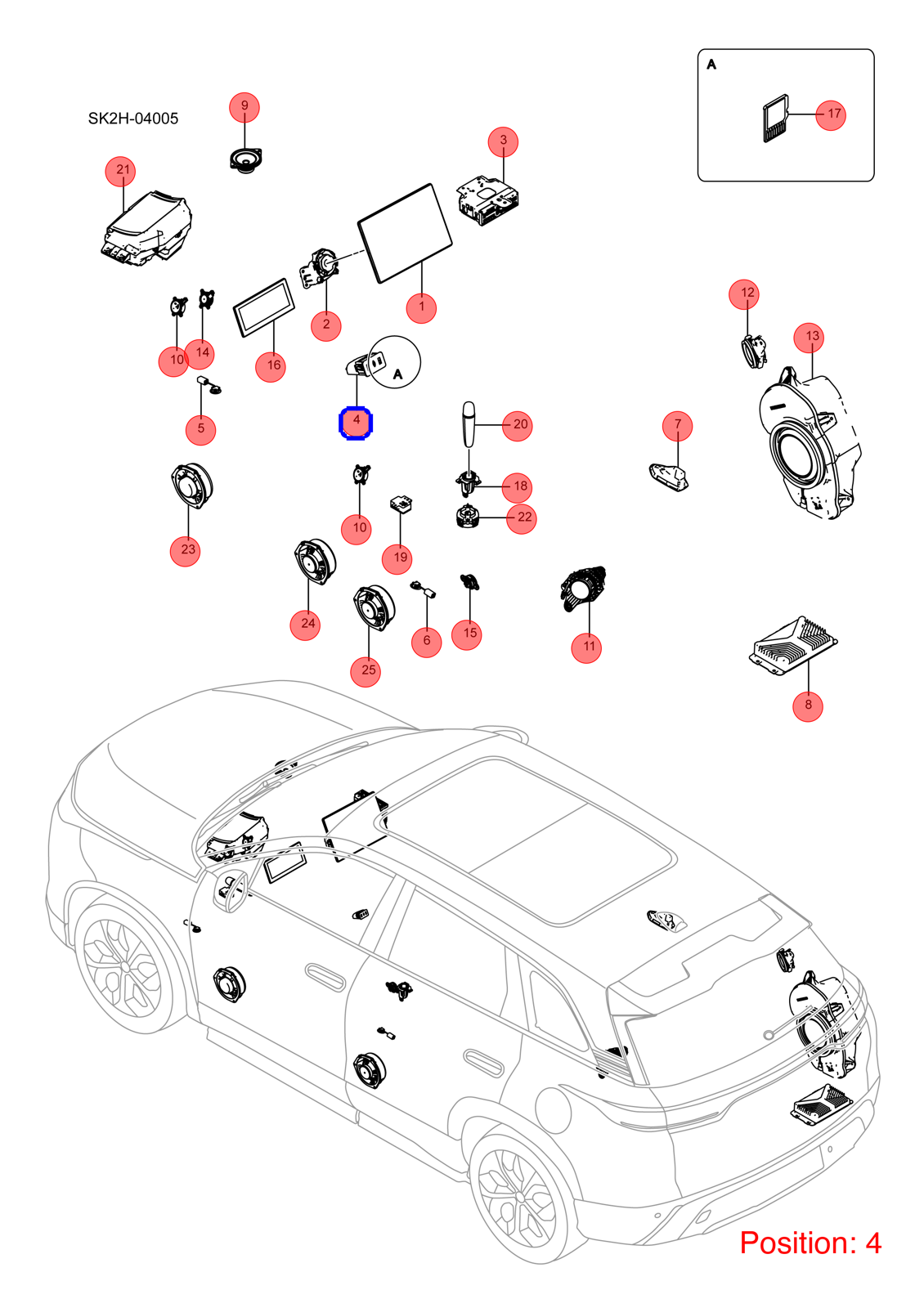 BYD USB port OEM 1349153900 SA3F7922010D FOR Song 1349153900-BYD_OEM