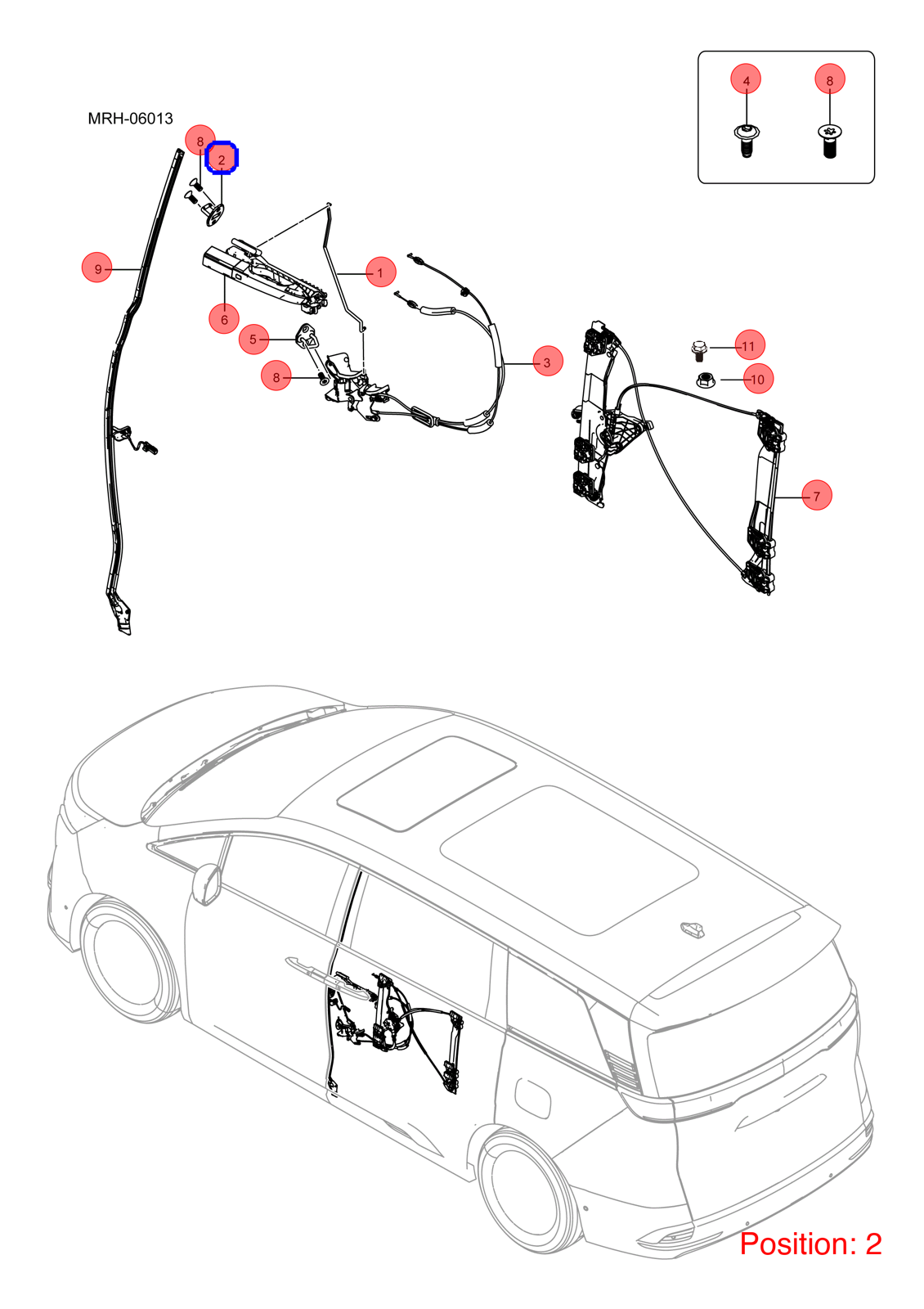 BYD Door lock clip OEM 1349513100 MRHB5405110 FOR DENZA 1349513100-BYD_OEM