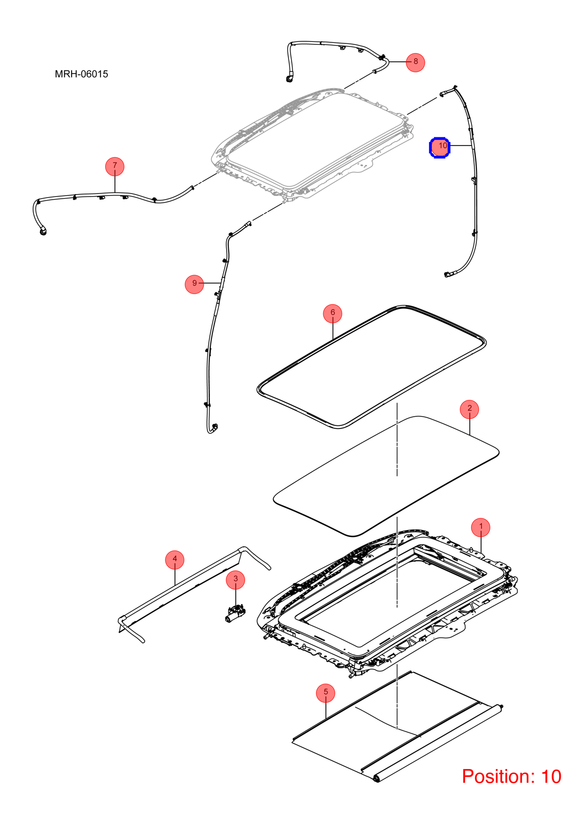 BYD Sunroof drain pipe OEM 1349560000 MRHB5703740 FOR DENZA 1349560000-BYD_OEM