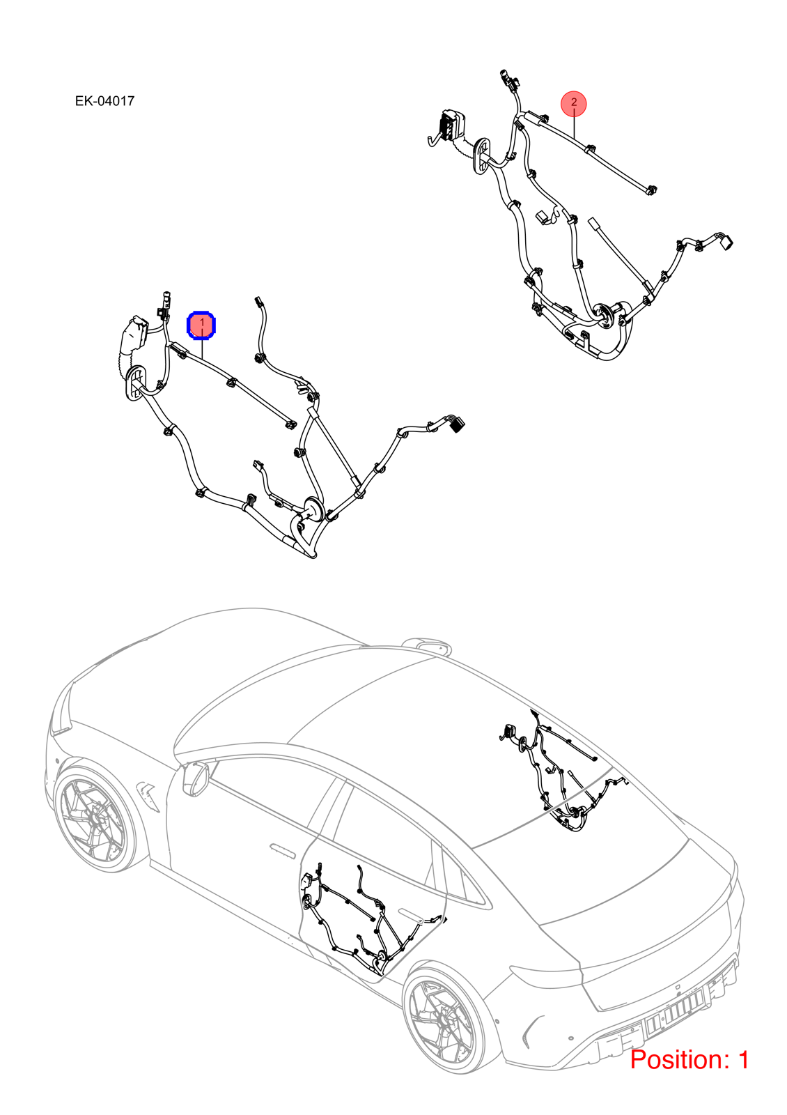 BYD Door wiring harness OEM 1349726900 EKED4002300A FOR Seal 1349726900-BYD_OEM