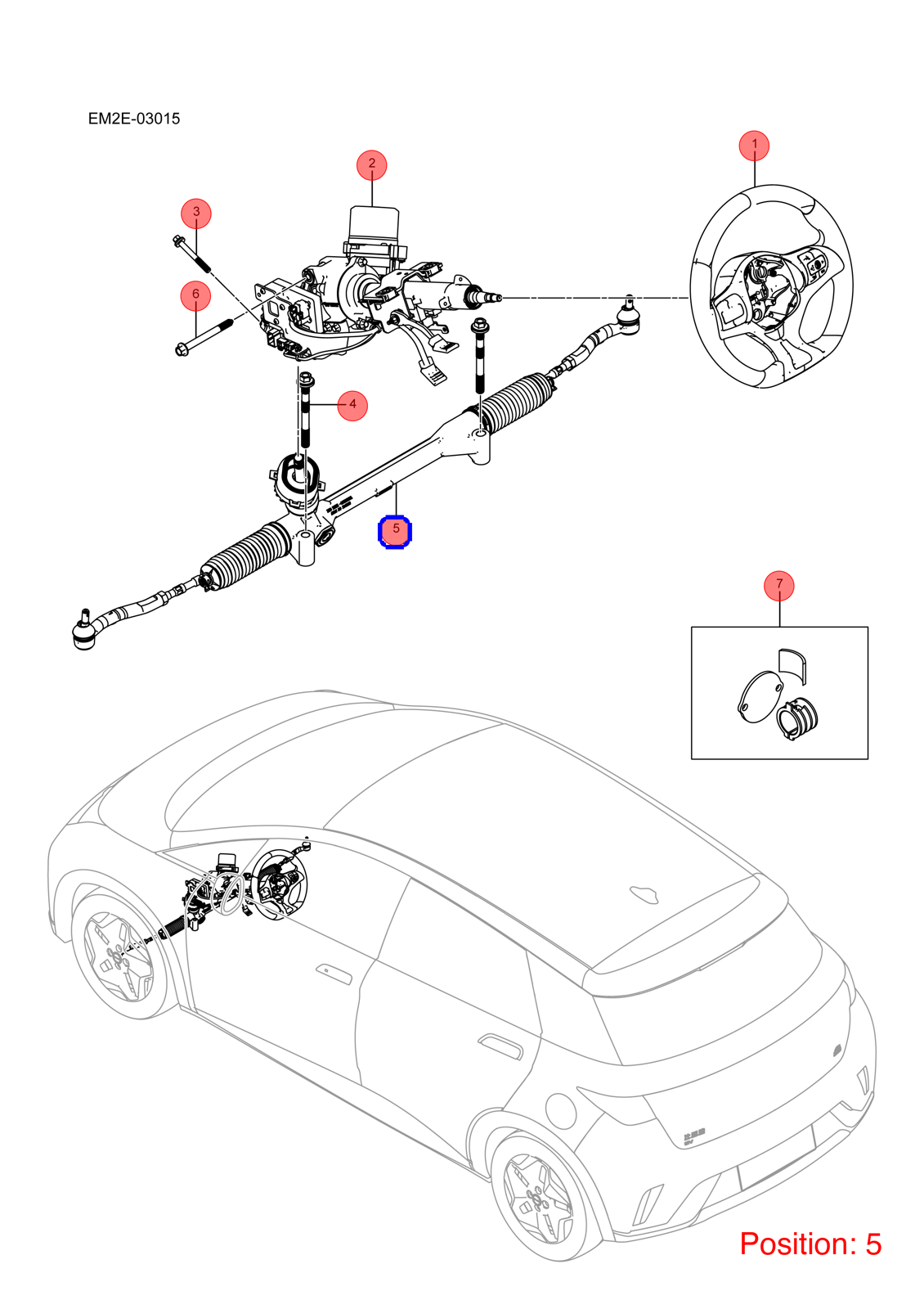 BYD Steering gear OEM 1352182600 EM2E3401010C FOR Dolphin 1352182600-BYD_OEM