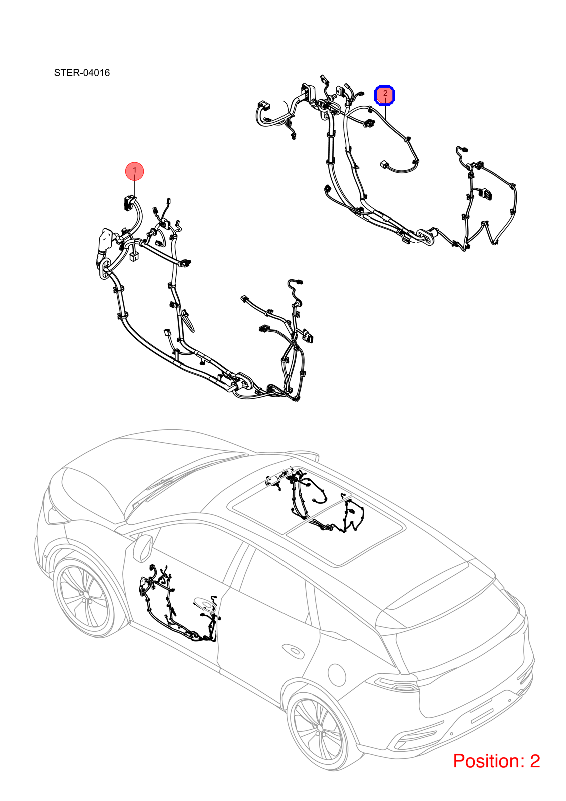 BYD Door wiring harness OEM 1352914500 STES4002200C FOR Tang 1352914500-BYD_OEM
