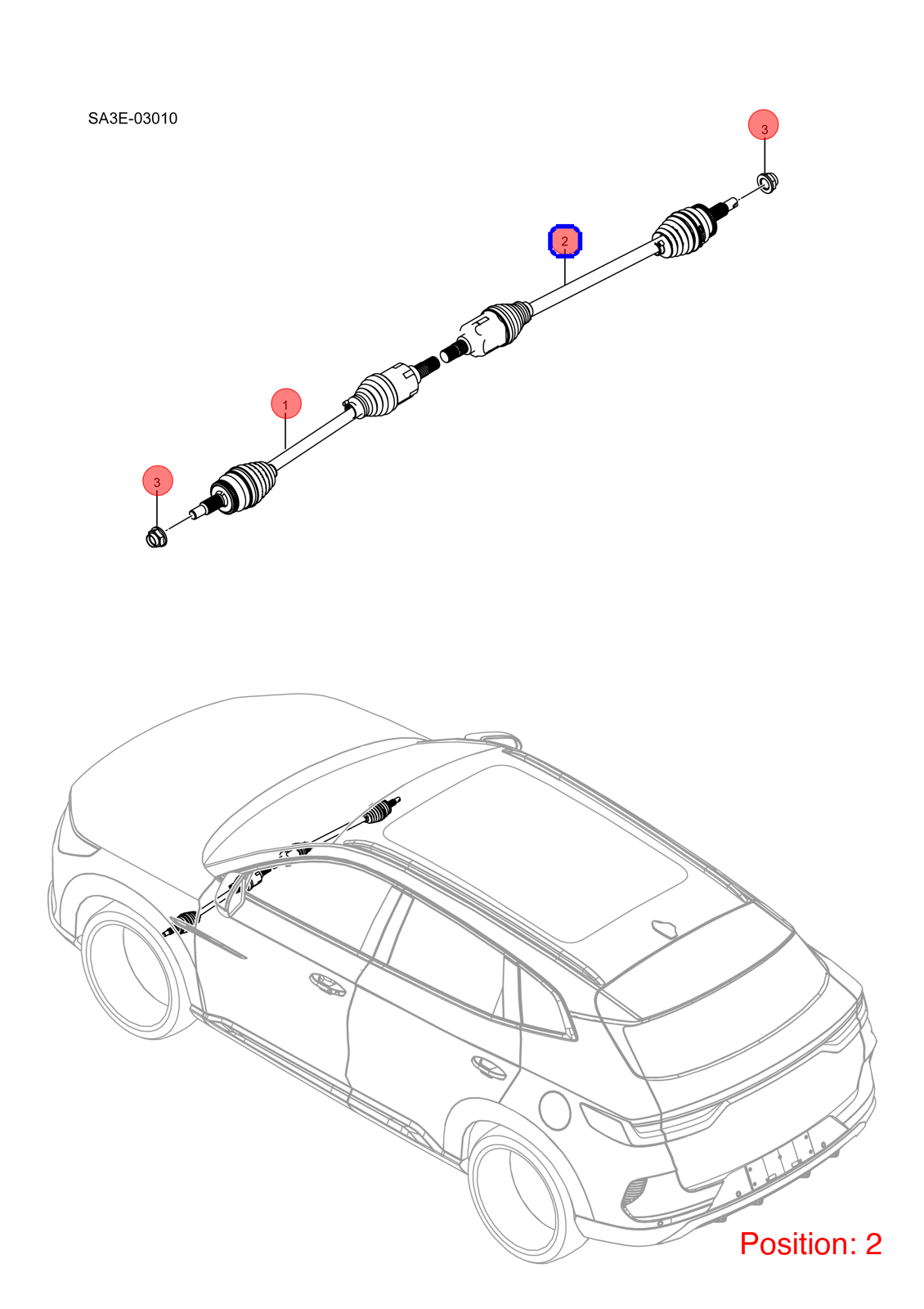 BYD Axle Shaft OEM 1353479200 SA3EJ2203020 FOR Song 1353479200-BYD_OEM