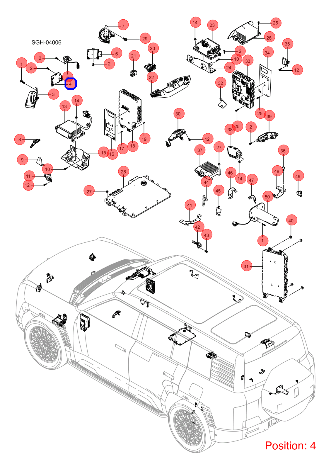 BYD Cruise computer OEM 1353738800 SGH3602600 FOR YANGWANG 1353738800-BYD_OEM