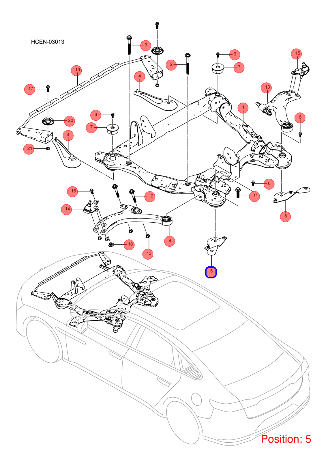 BYD Front axle bracket OEM 1355934000 HCE2810300 FOR Han 1355934000-BYD_OEM