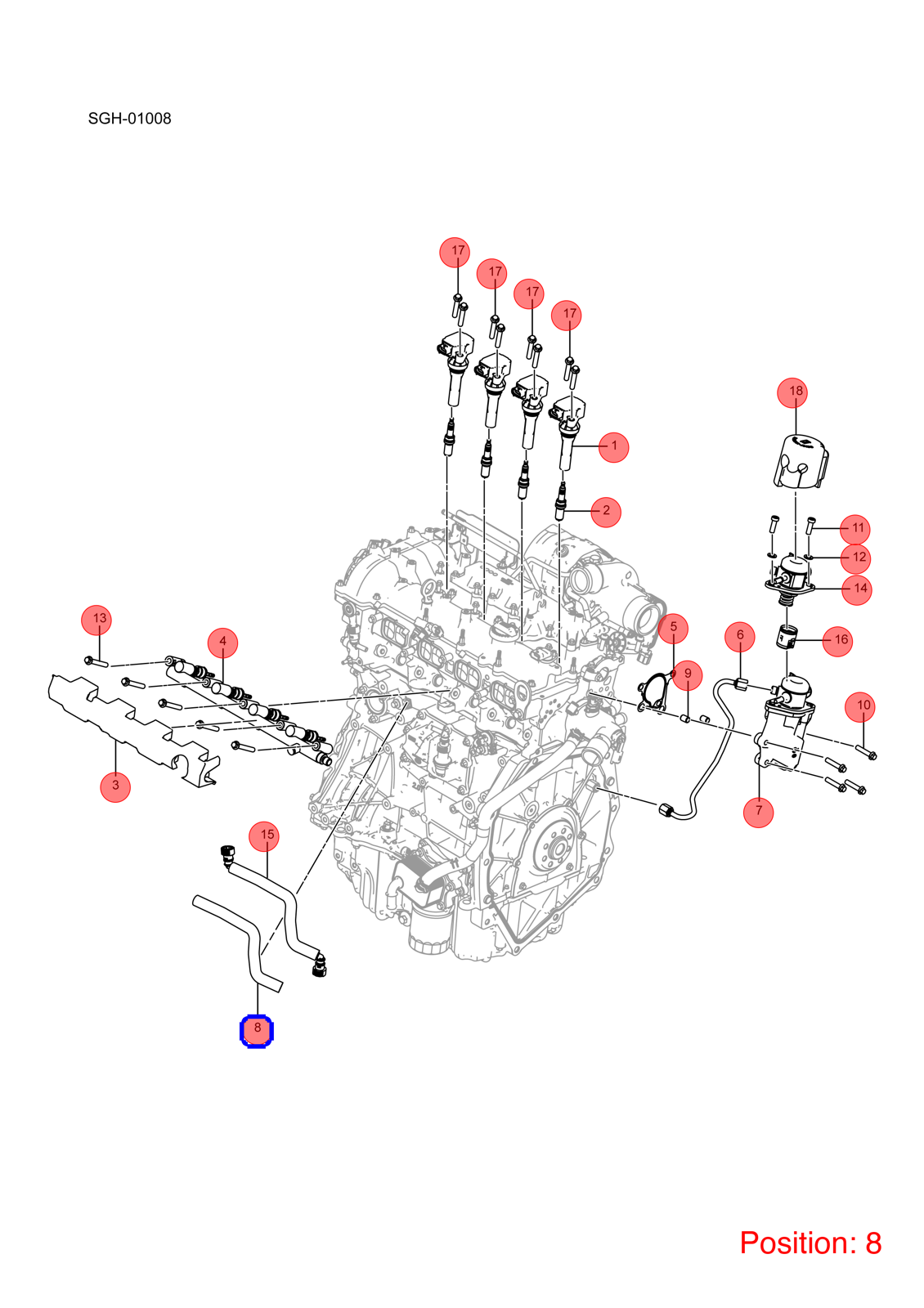 BYD Crankcase Vent Hose OEM 1356383700 487ZQD51014300 FOR YANGWANG 1356383700-BYD_OEM