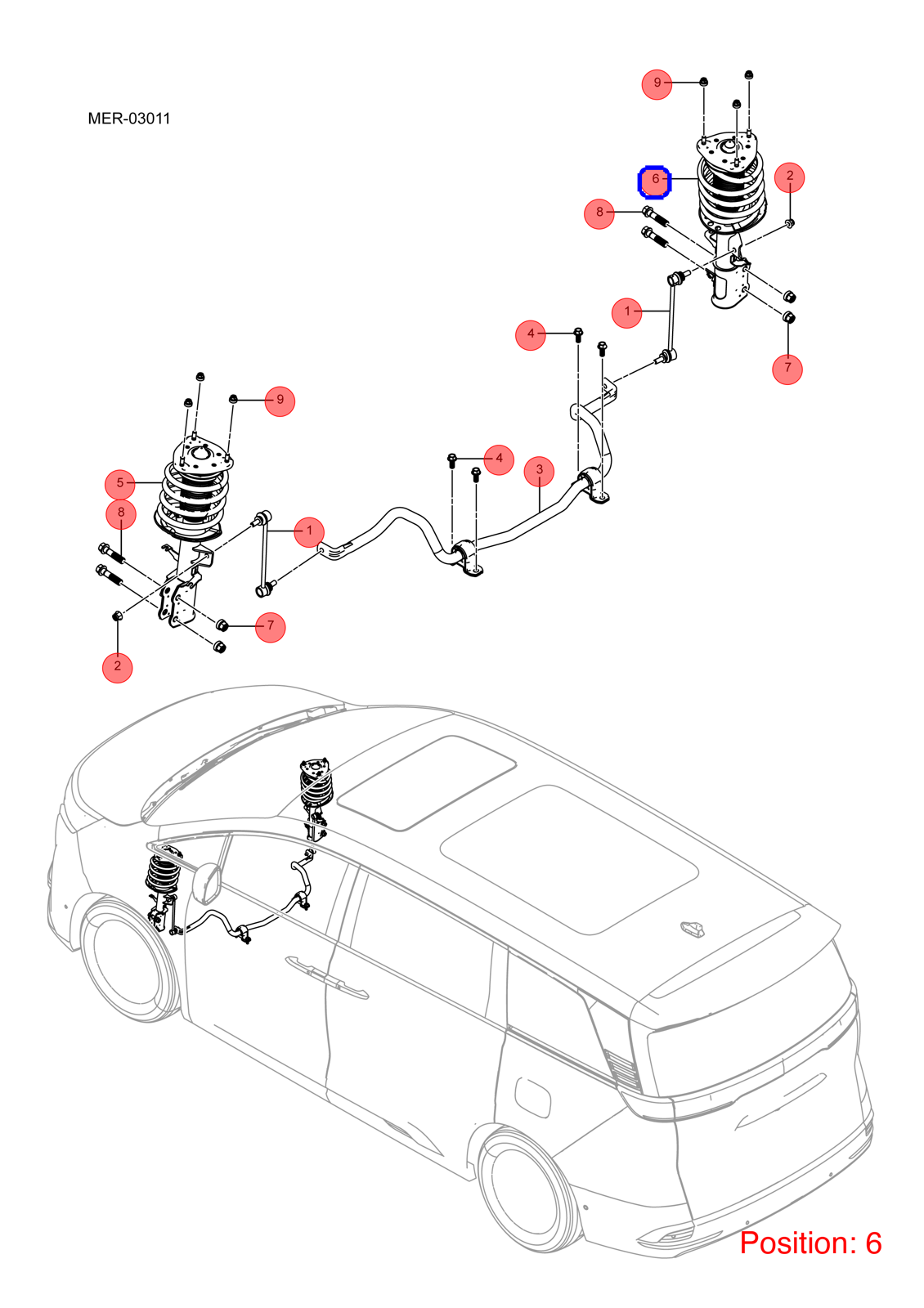 BYD Shock absorber OEM 1356994200 MREC2945020 FOR DENZA 1356994200-BYD_OEM