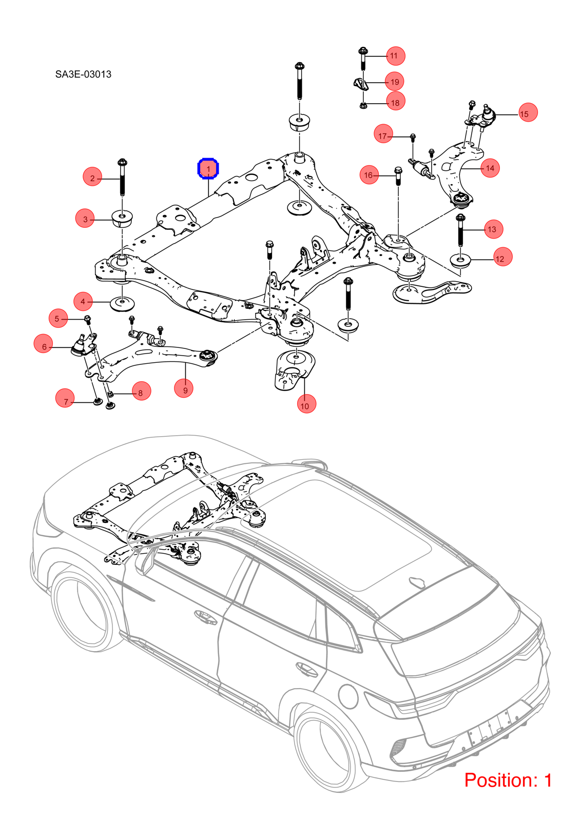 BYD Front axle OEM 1357063000 SA3EK2810010 FOR Song 1357063000-BYD_OEM