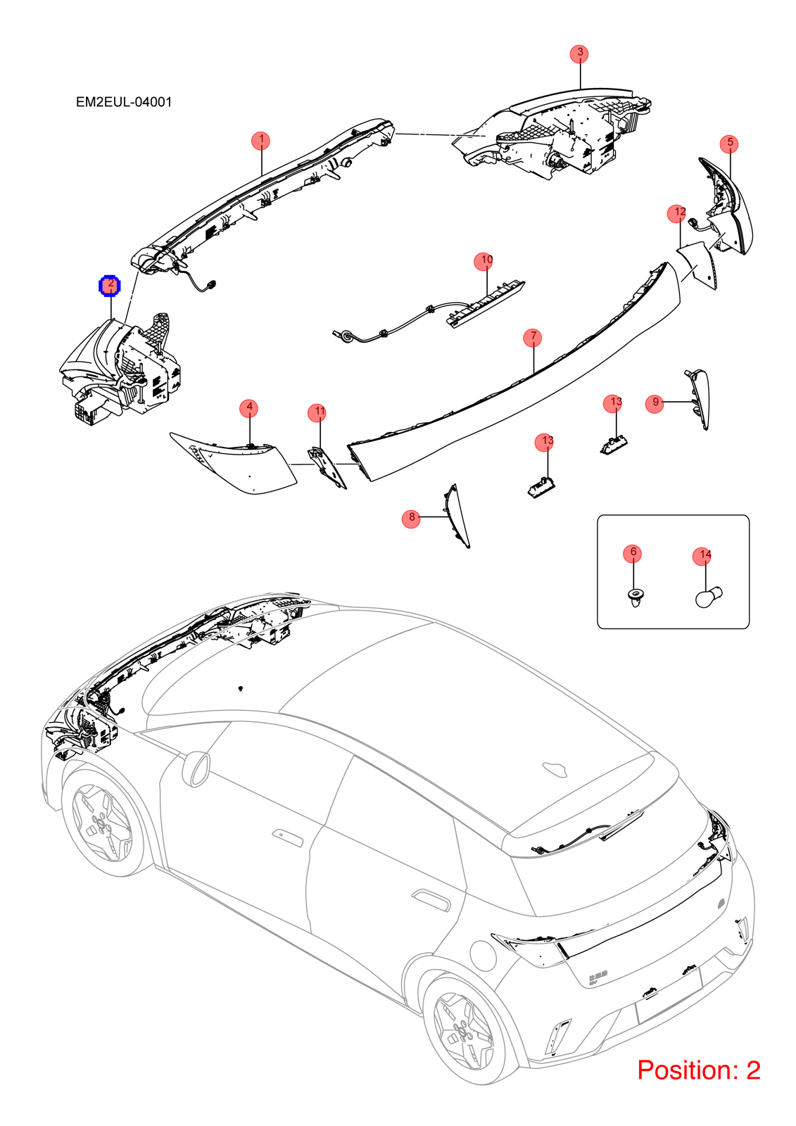 BYD Headlight OEM 1357450700 EM2E4121010A FOR Dolphin 1357450700-BYD_OEM