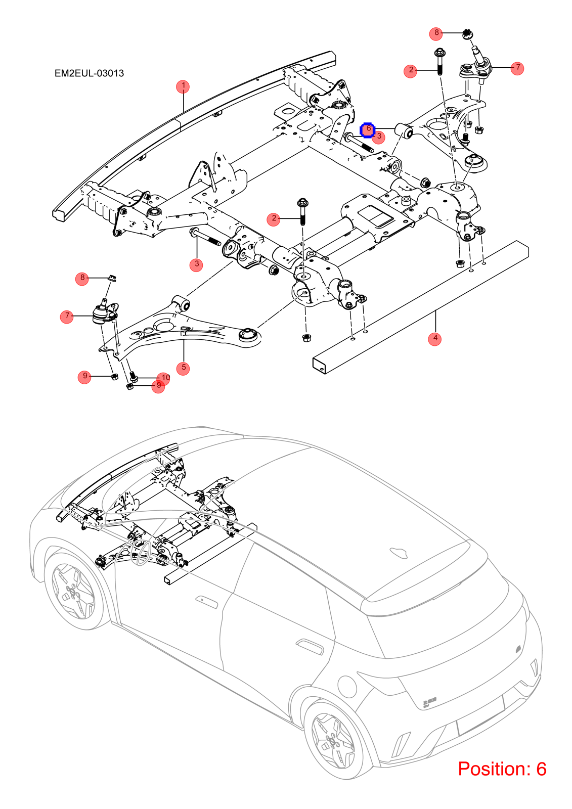 BYD Control arm OEM 1361605000 EM2EU2904020 FOR Dolphin 1361605000-BYD_OEM