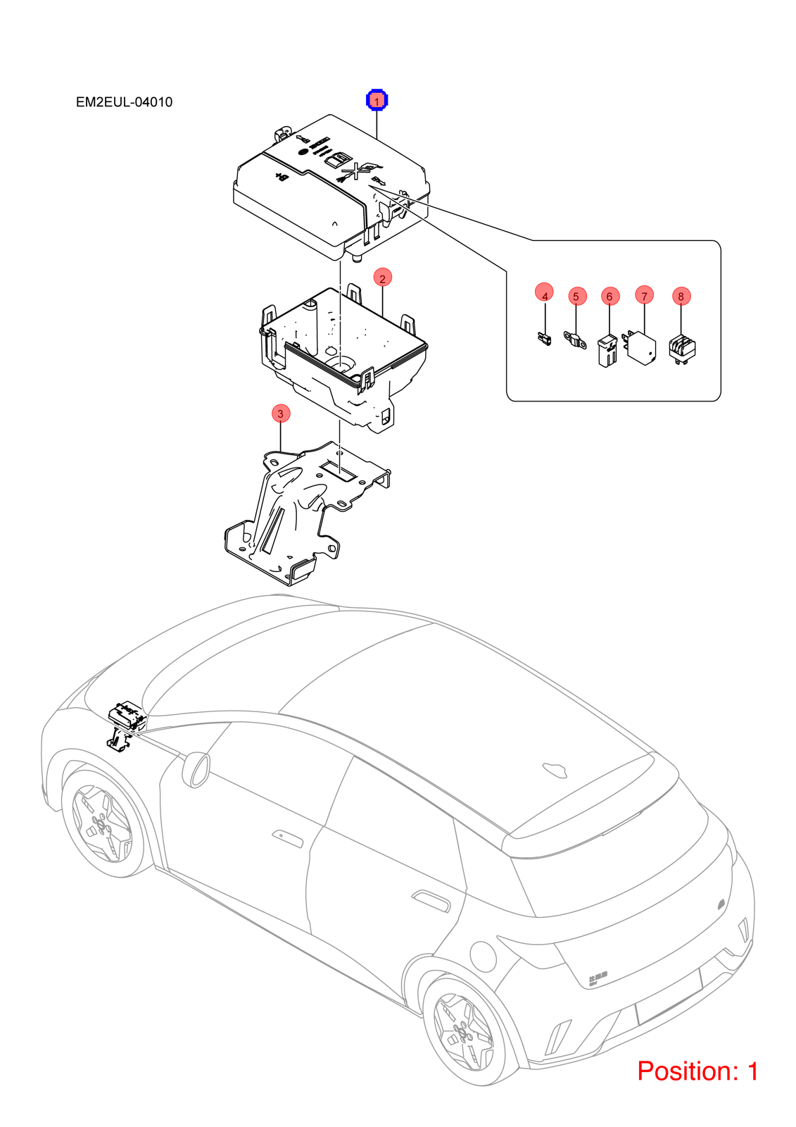 BYD Power distribution box OEM 1362153100 EM2EU3722500 FOR Dolphin 1362153100-BYD_OEM