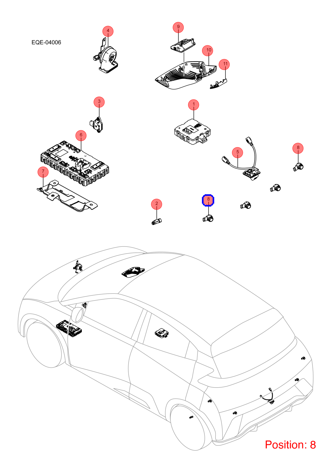 BYD Parking Sensor OEM 1362154600 HA2E3603300G00LAT FOR Seal 1362154600-BYD_OEM