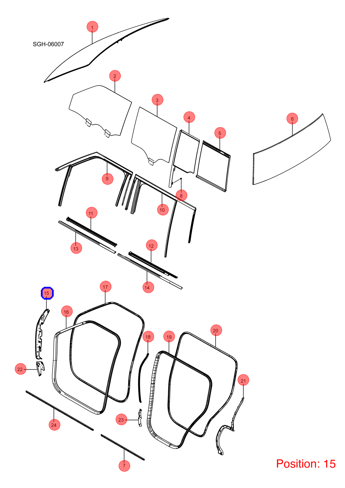 BYD Door Seal OEM 1363136800 SGH6107212 FOR YANGWANG 1363136800-BYD_OEM