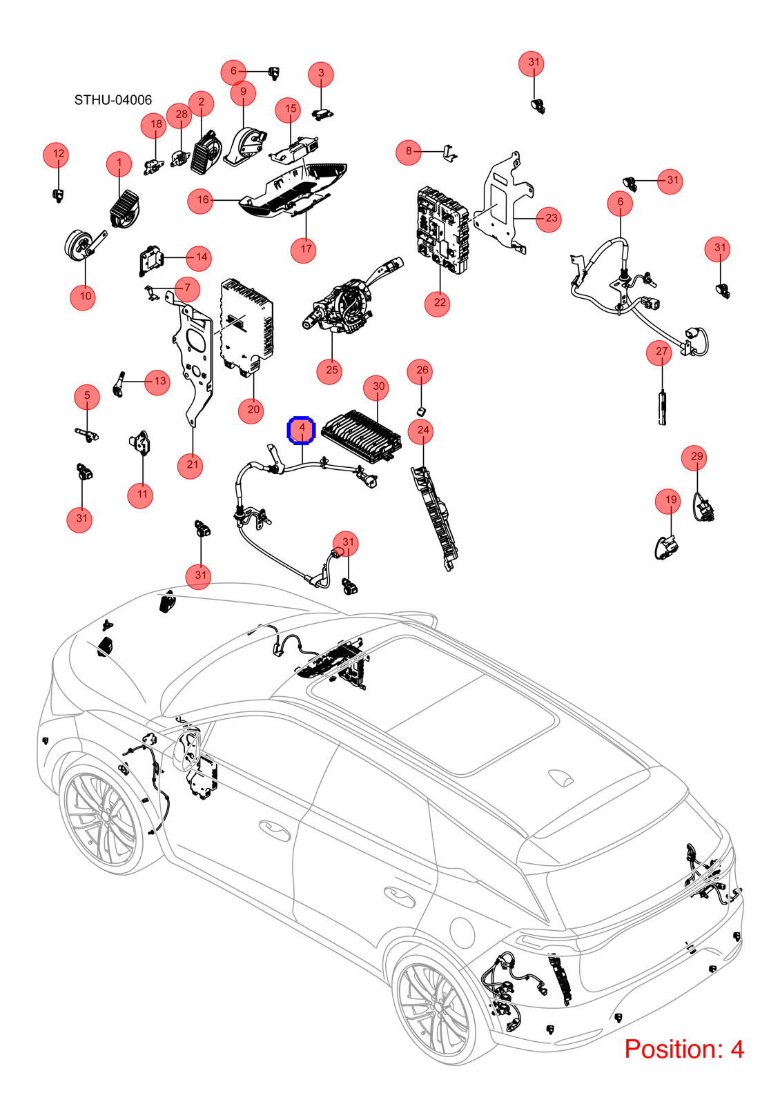BYD ABS sensor OEM 1364597700 ST3630300CD5 FOR Tang 1364597700-BYD_OEM