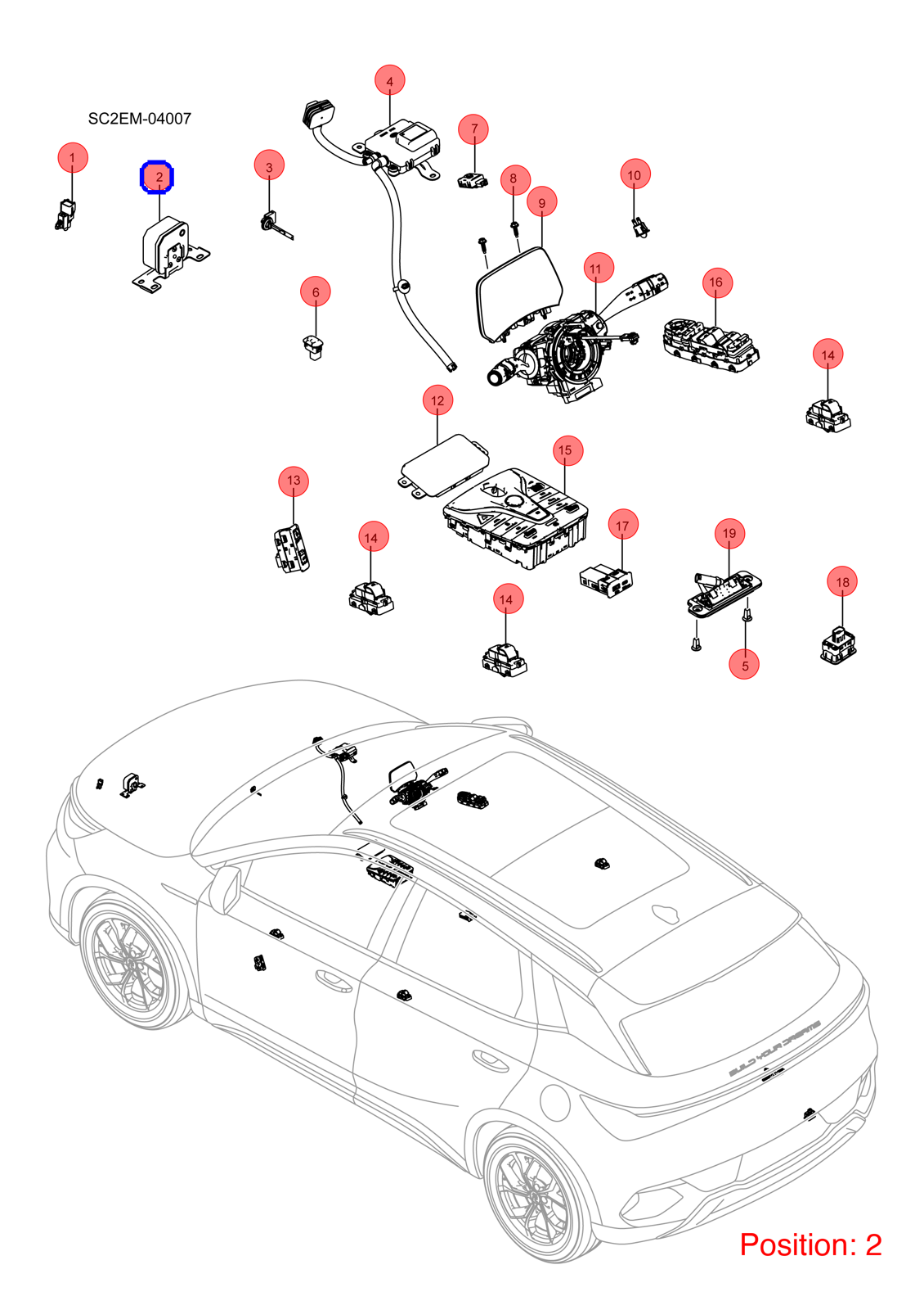 BYD Engine sound simulator OEM 1364686000 SC2EM3778020 FOR Atto3 Yuan 1364686000-BYD_OEM