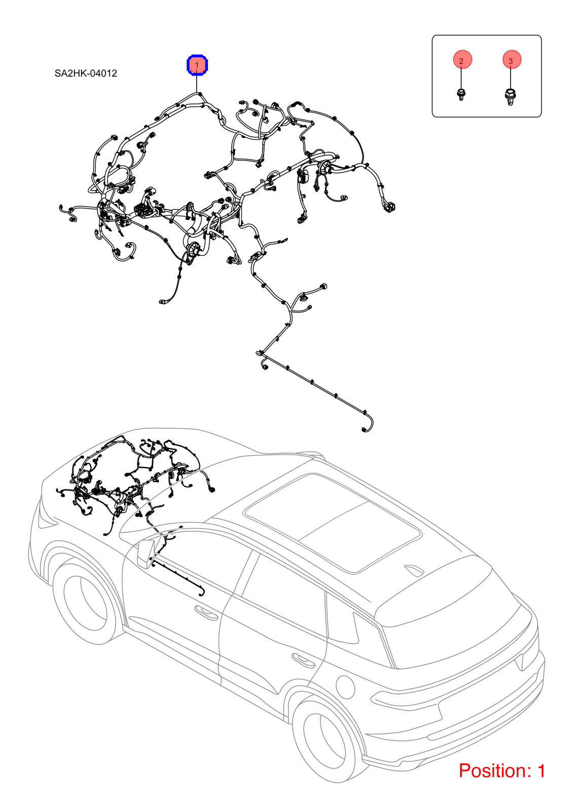 BYD Engine wiring harness OEM 1368501300 SA2HG4011100AD3 FOR Song 1368501300-BYD_OEM