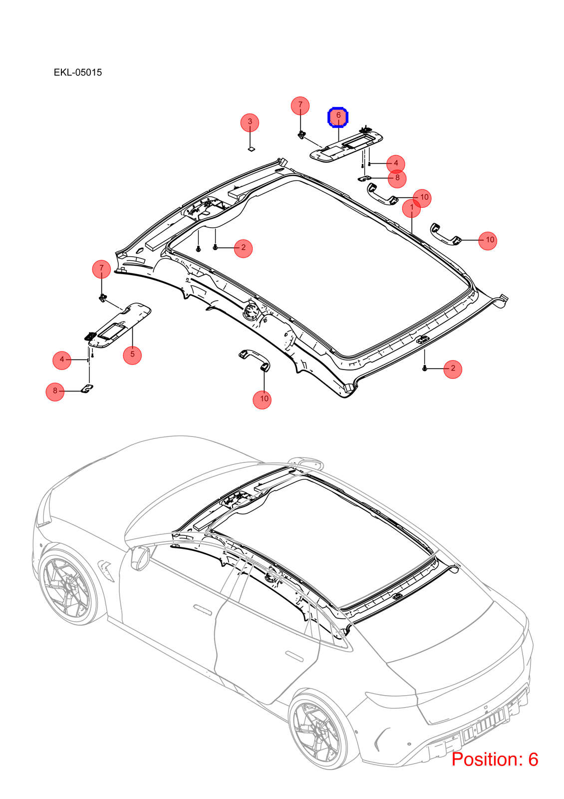 BYD Sun visor OEM 1371458600 HC8204020AD2 FOR Seal 1371458600-BYD_OEM