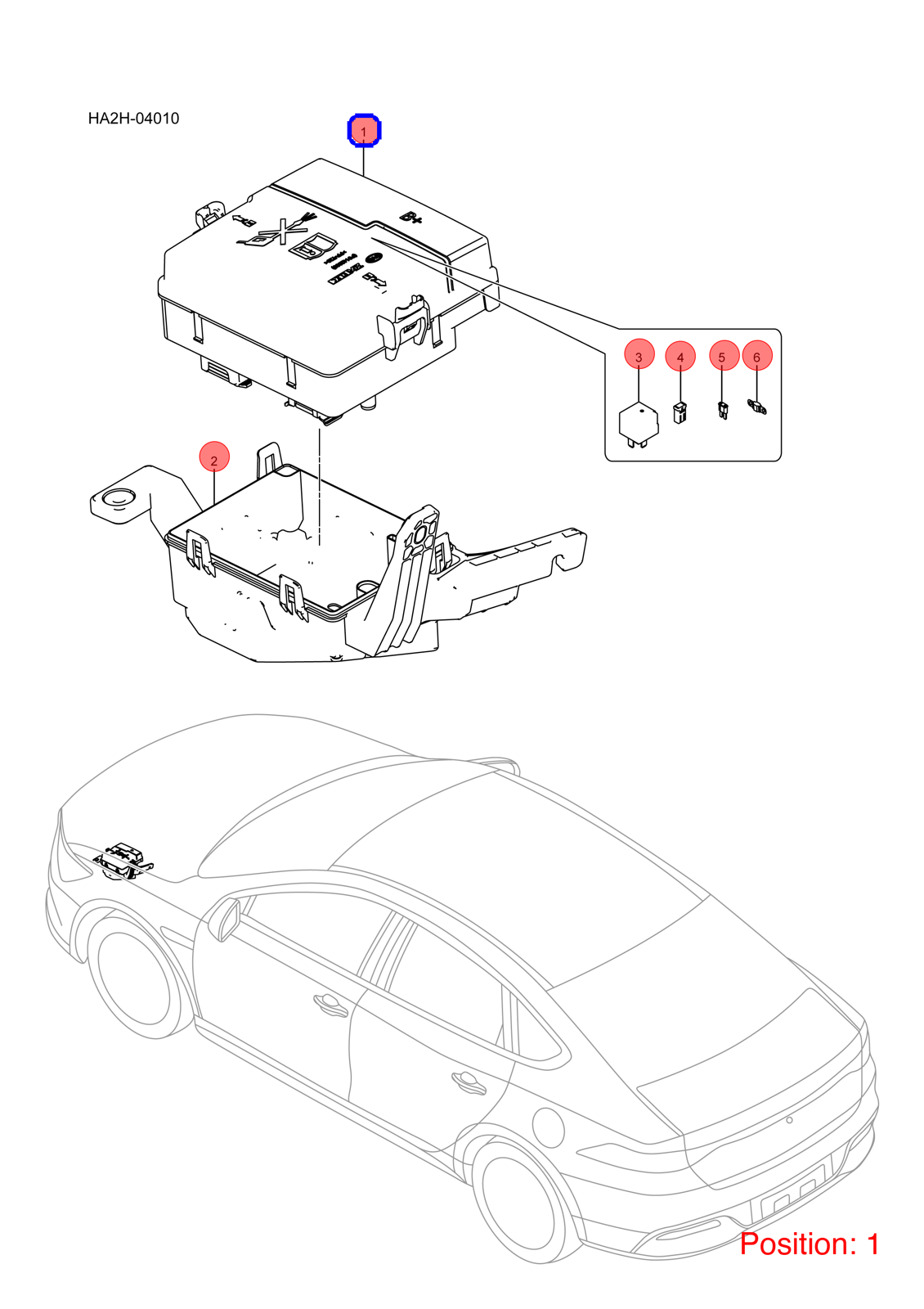 BYD Power distribution box OEM 1373253400 HA2HF3722500A FOR Qin 1373253400-BYD_OEM