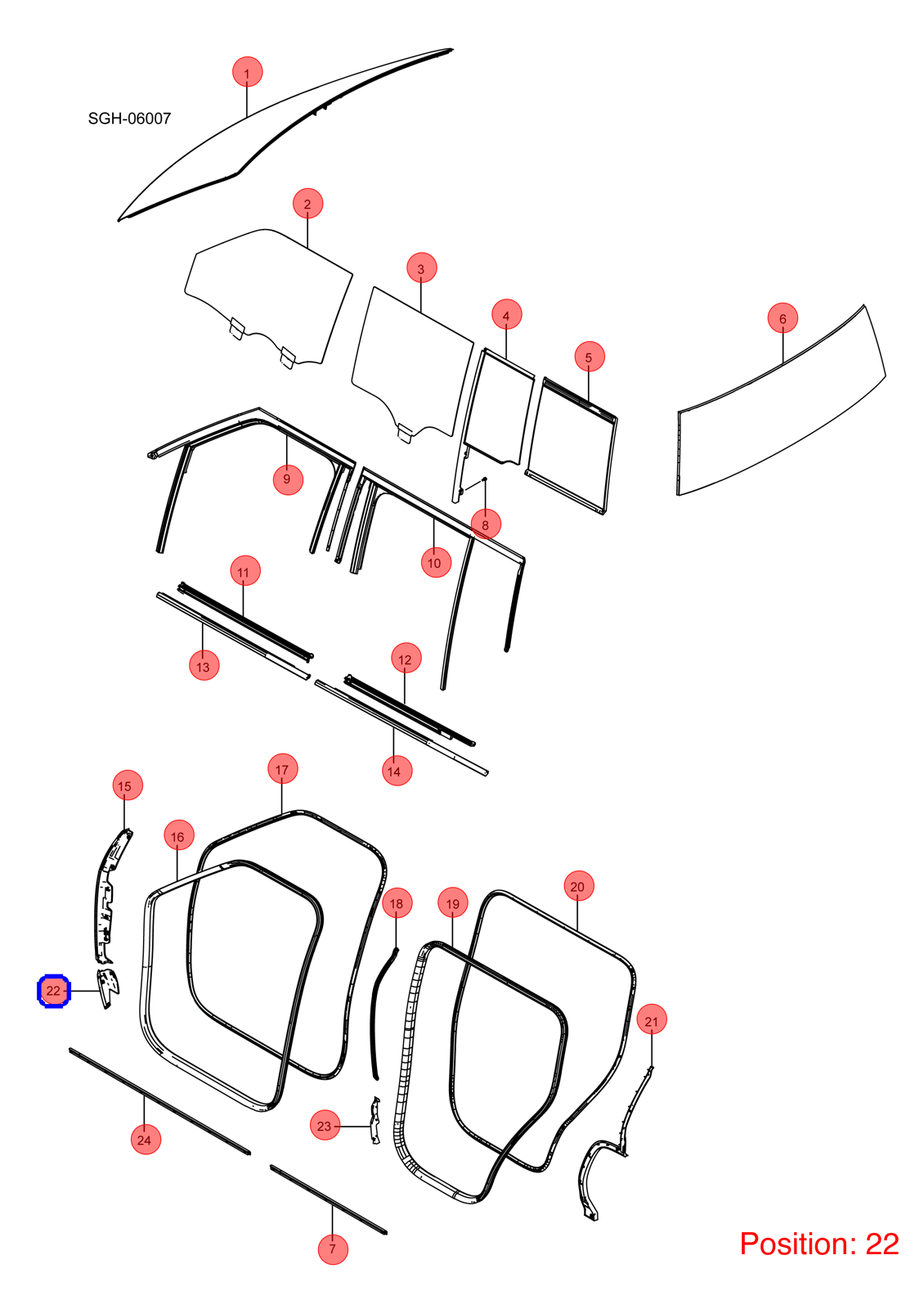 BYD Door bottom molding OEM 1373261800 SGH6107213 FOR YANGWANG 1373261800-BYD_OEM