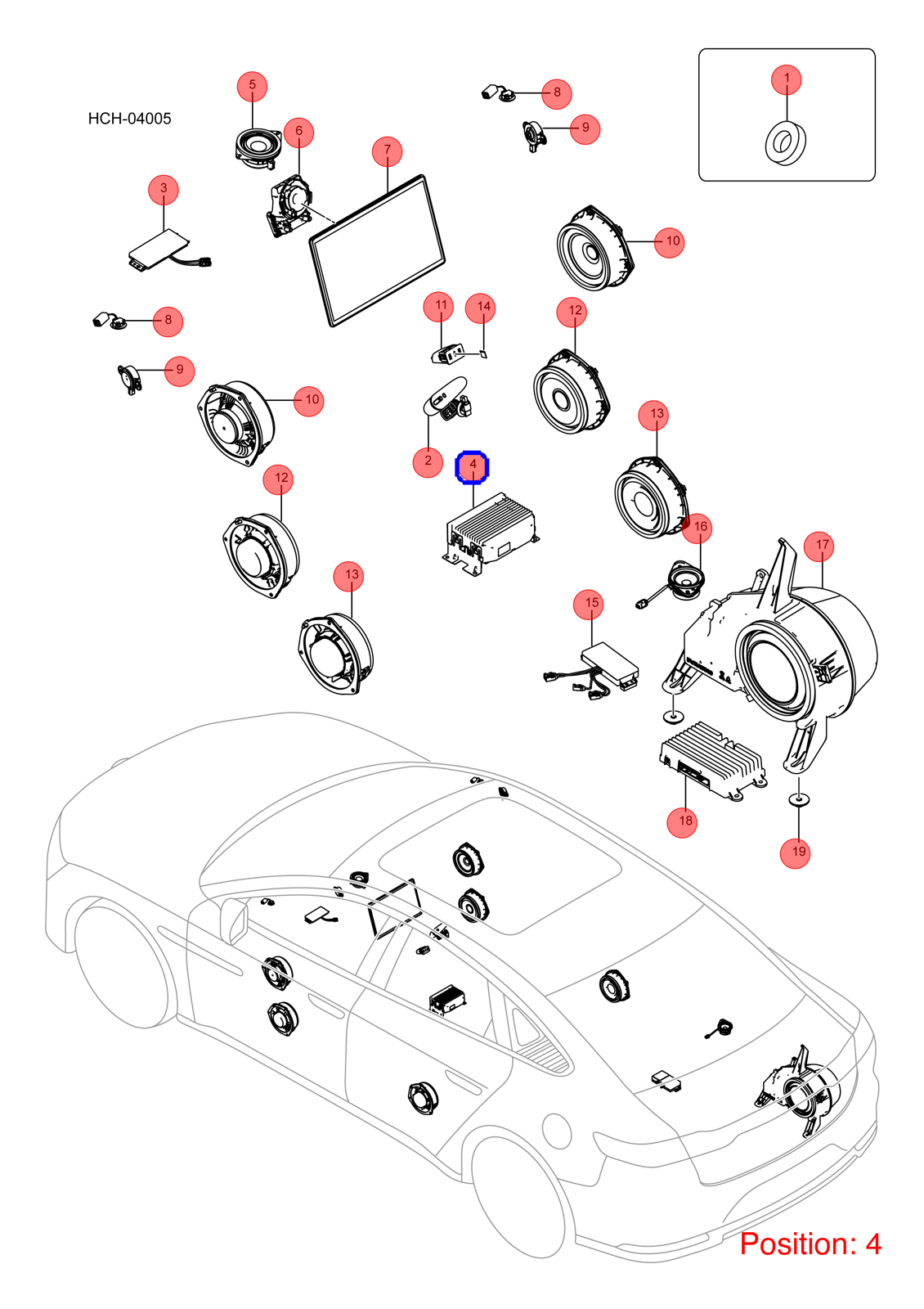 BYD Multimedia computer OEM 1373873600 HCEF7924200DEE4 FOR Han 1373873600-BYD_OEM