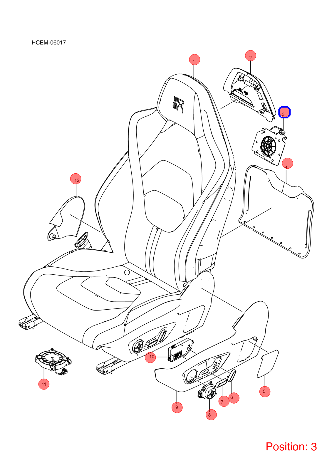 BYD Seat fan OEM 1373983100 HCEF3760500 FOR Han 1373983100-BYD_OEM