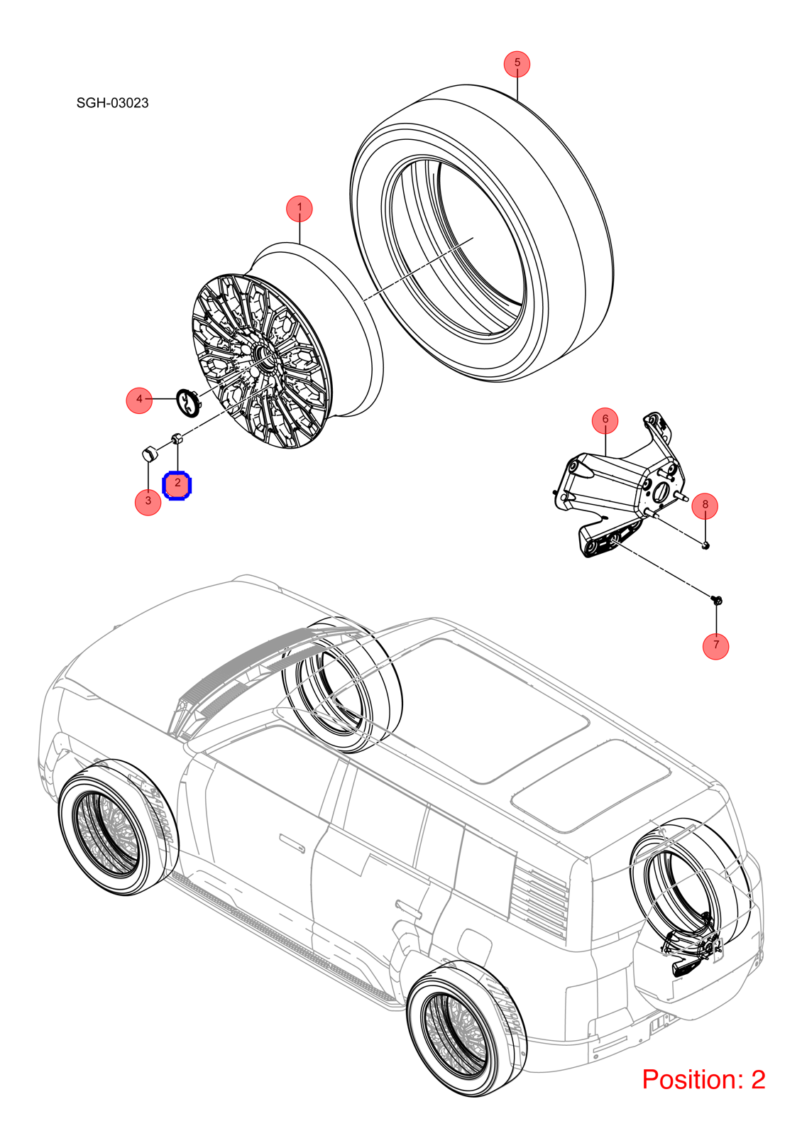 BYD Tire nut OEM 1374213200 BYDQ304A146T13F61KHP1 FOR YANGWANG 1374213200-BYD_OEM