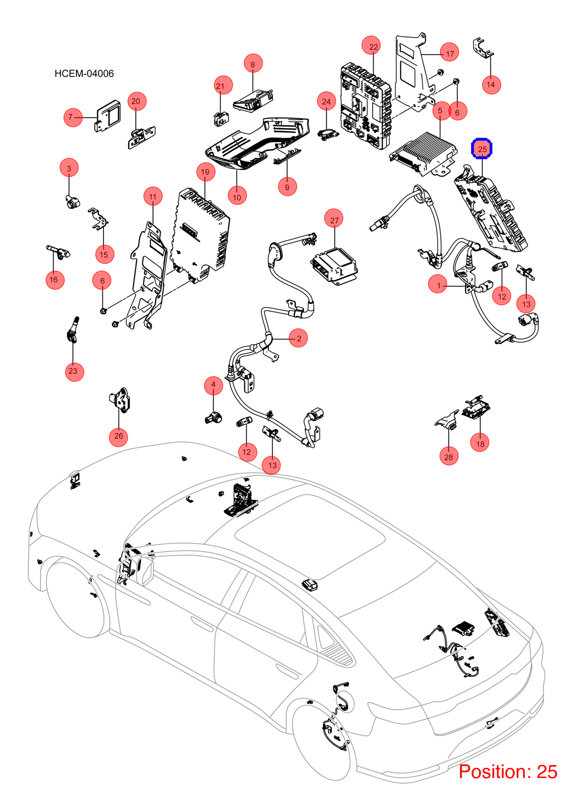 BYD Body Control Module OEM 1375508000 HCEM3622400BD1 FOR Han 1375508000-BYD_OEM