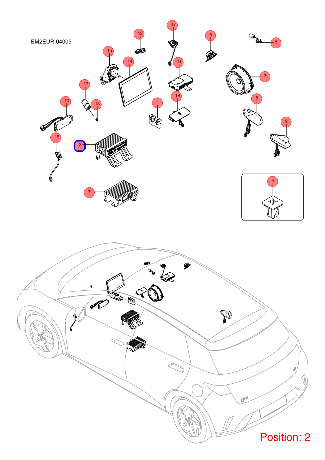 BYD Multimedia computer OEM 1378536300 EM2EY7924200M FOR Dolphin 1378536300-BYD_OEM